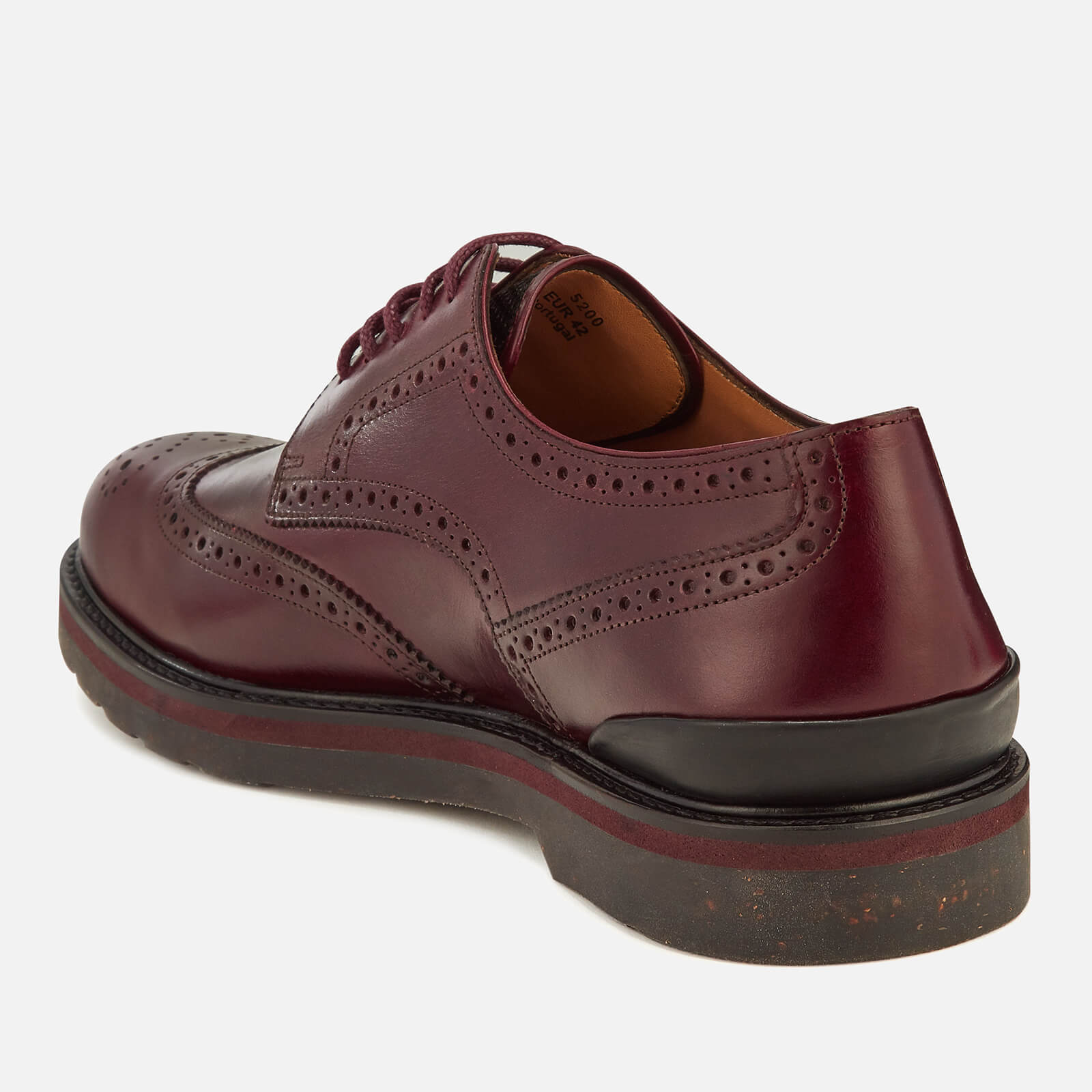 PS Paul Smith Men s Cruz Leather Brogues Burgundy Coggles