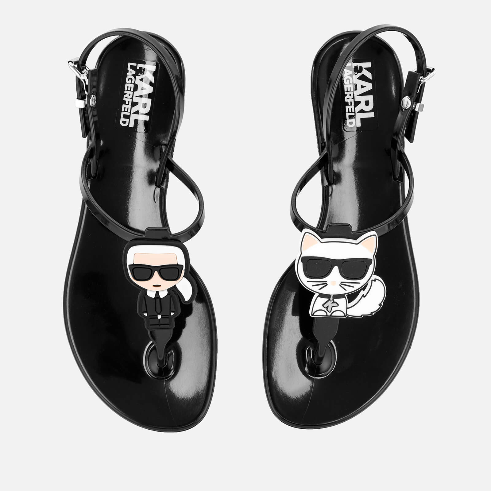Karl lagerfeld jelly sandals sale