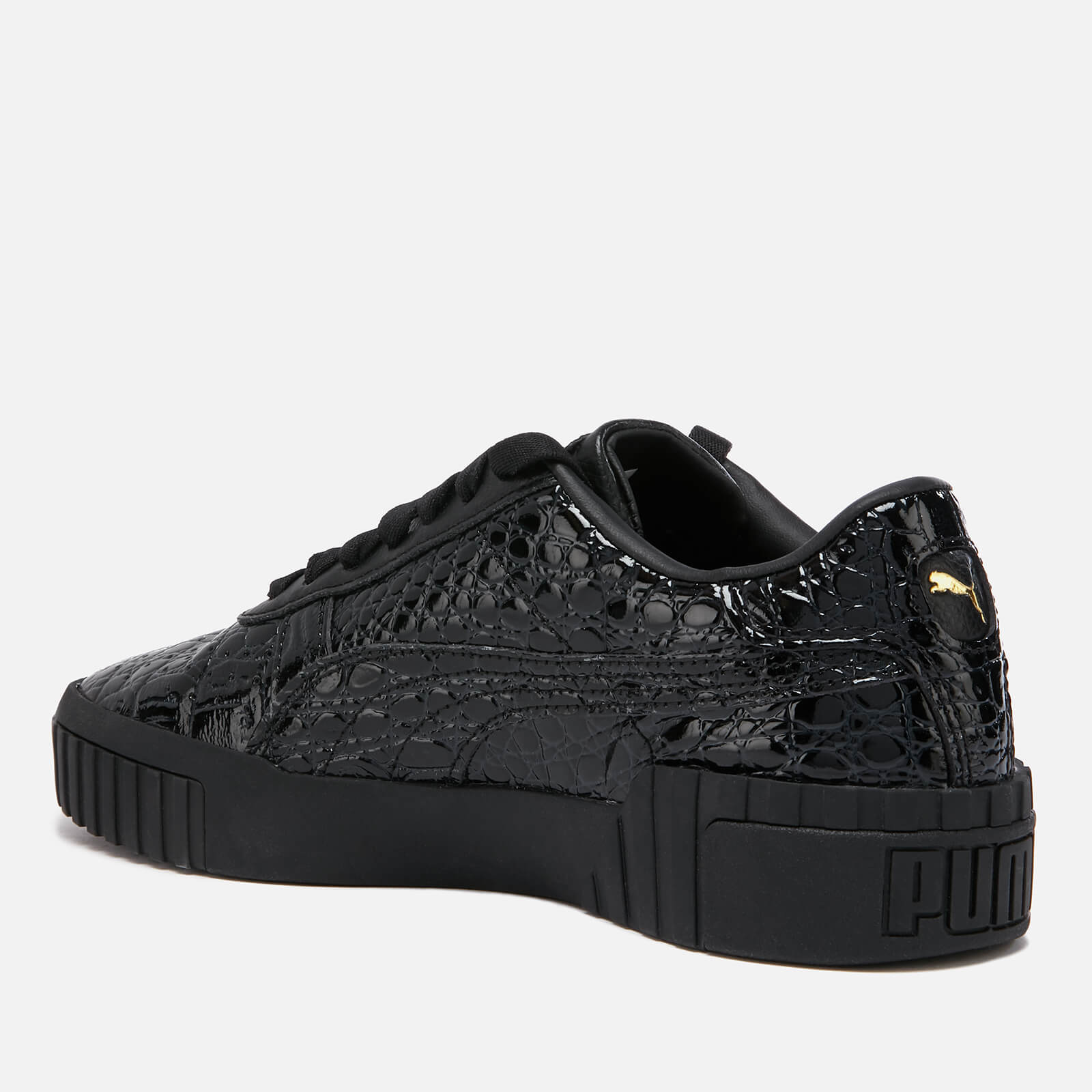 Puma Women s Cali Croc Trainers Puma Black Puma Black Allsole