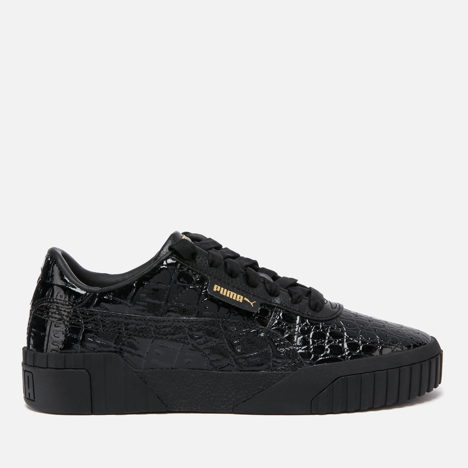 Puma Women s Cali Croc Trainers Puma Black Puma Black Allsole