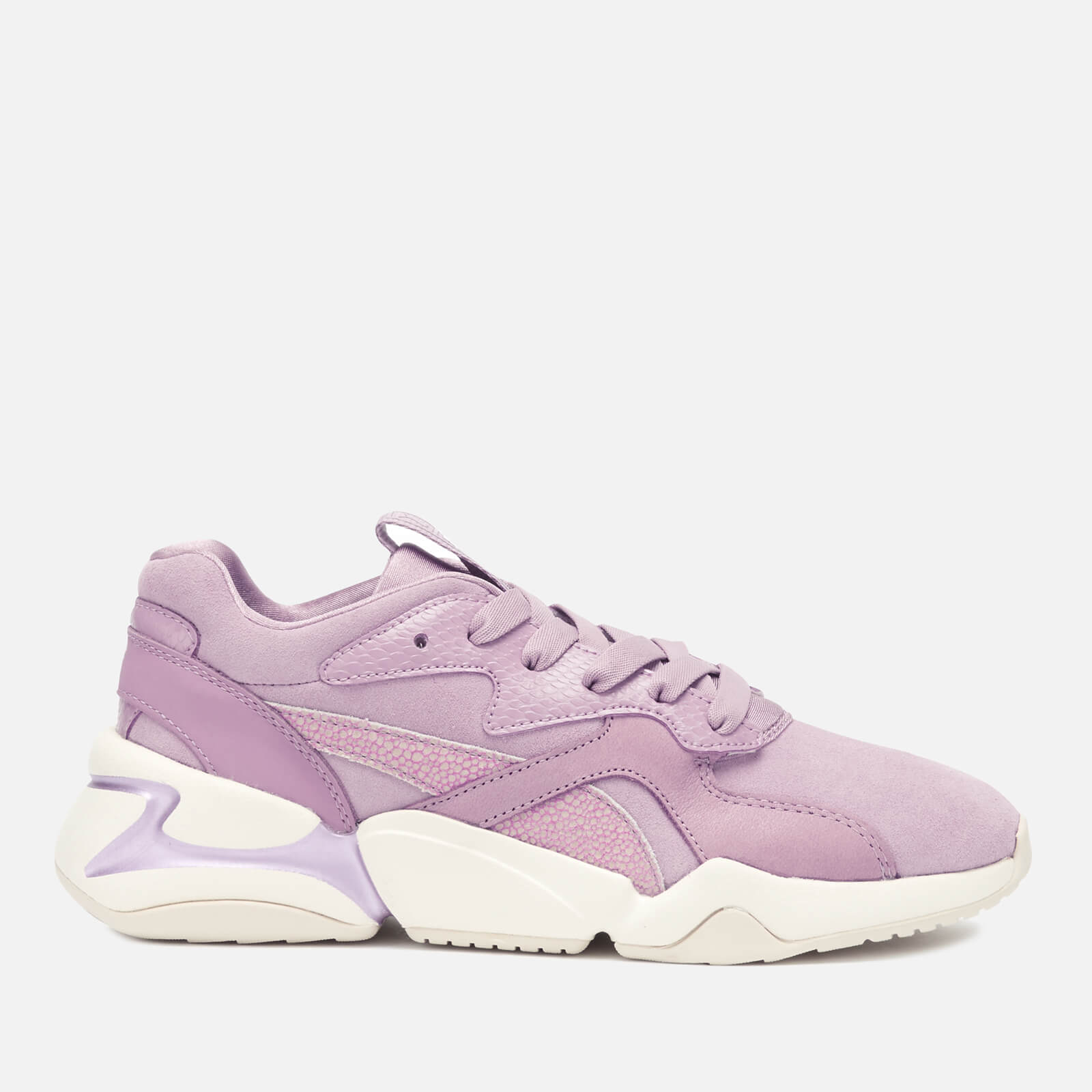 Puma Women s Nova Pastel Grunge Trainers Elderberry Elderberry Allsole