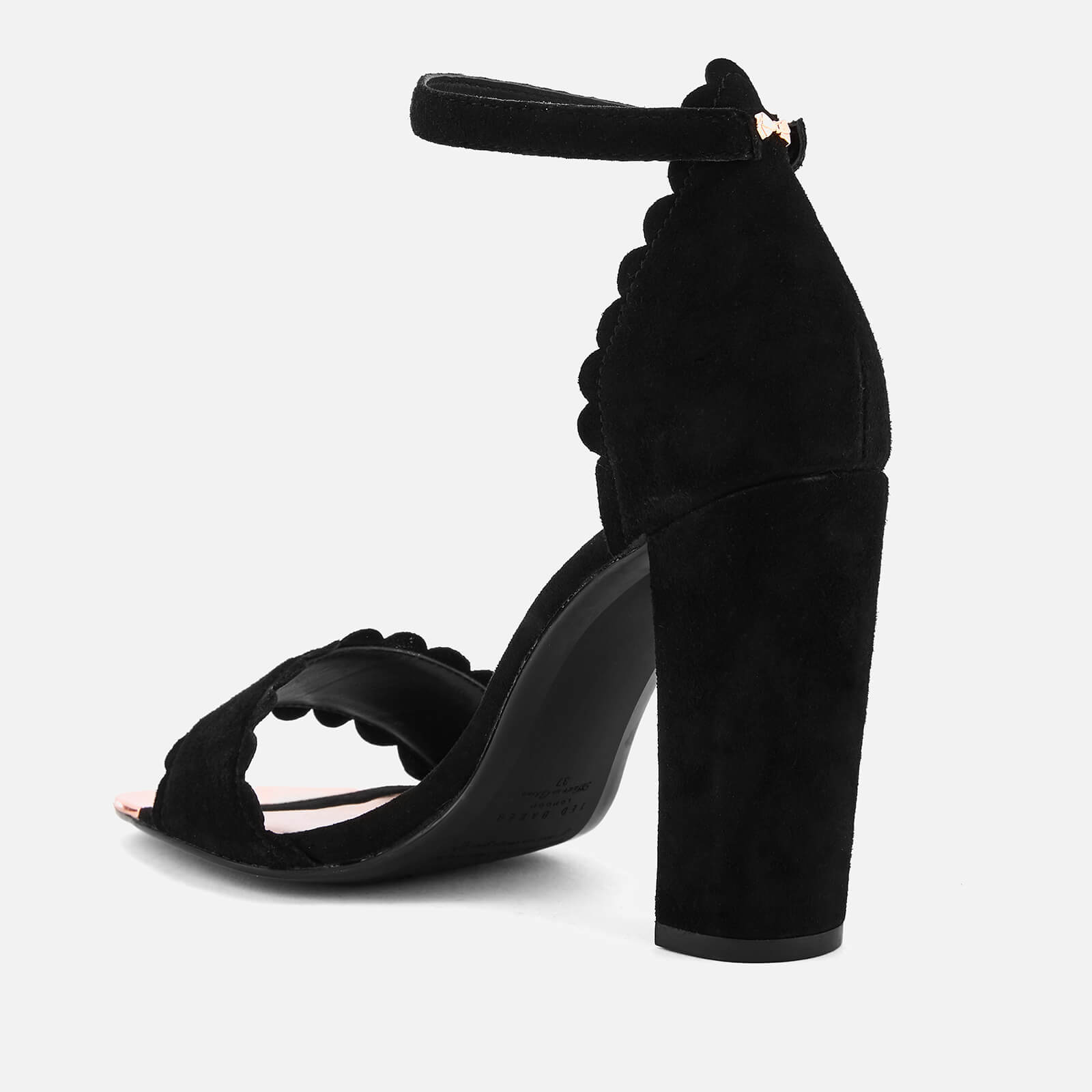 Ted baker grey suede clearance barely there block heeled sandals
