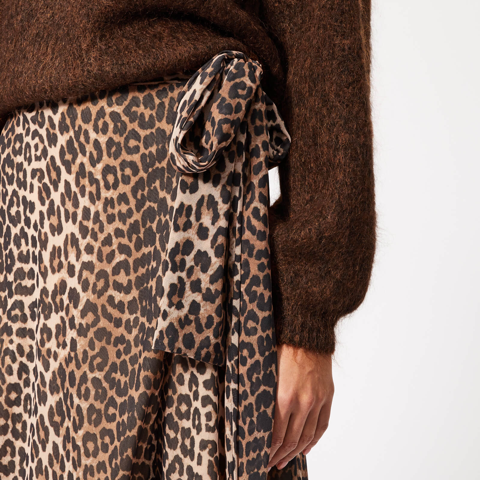 Ganni tilden leopard dress cheap