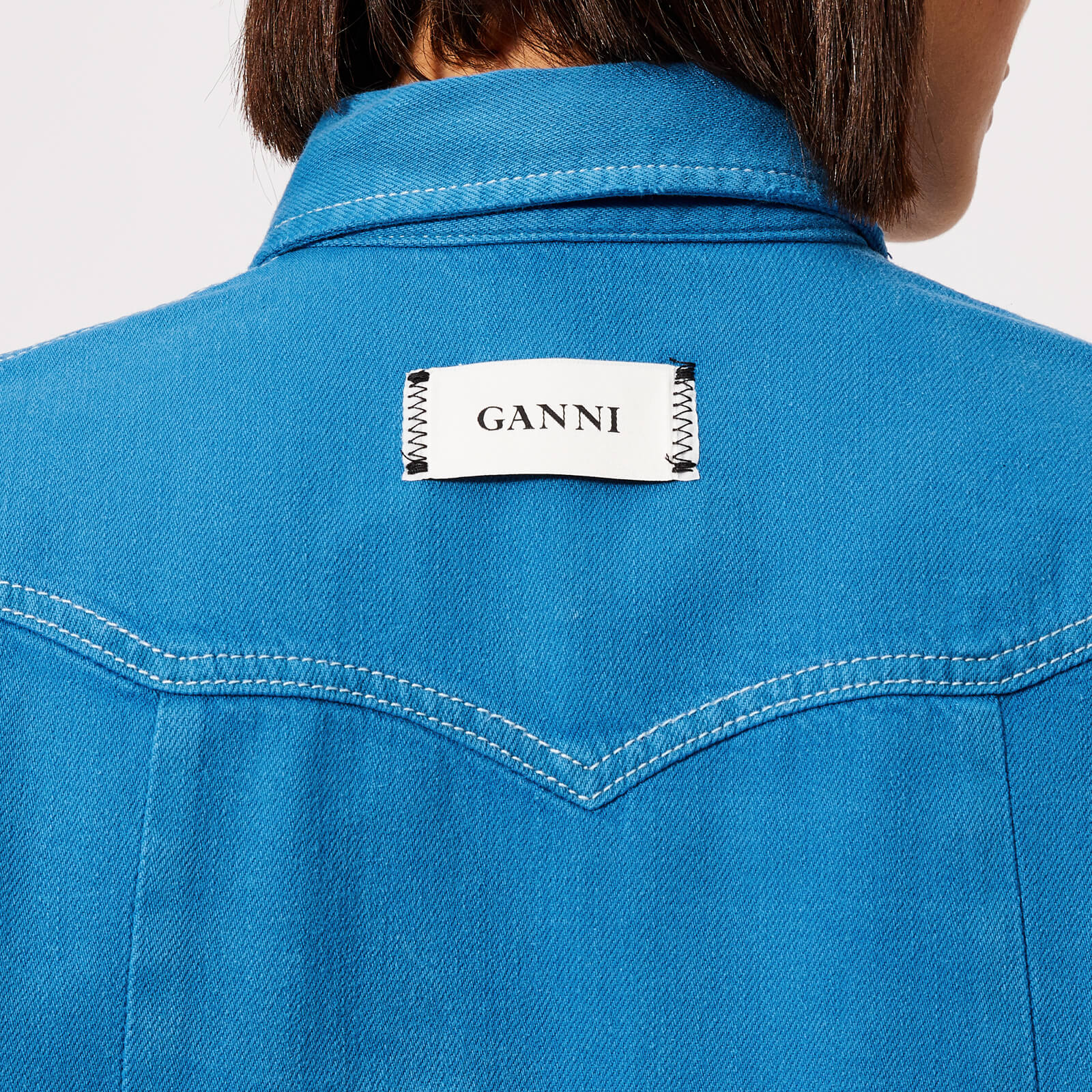 Ganni Women s Kress Soft Denim Dress Lapis Blue Overdyed