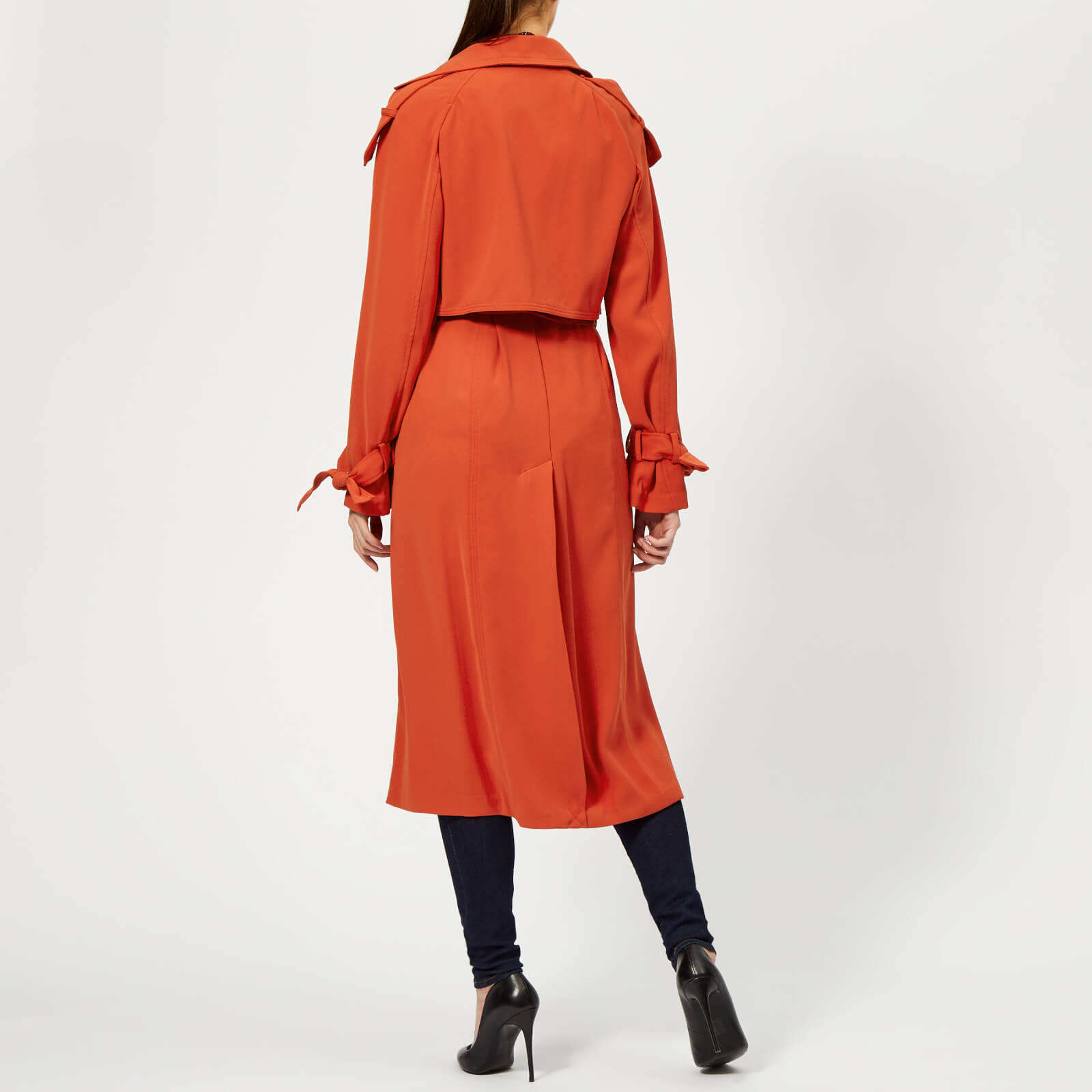 Michael kors deals draped trench coat