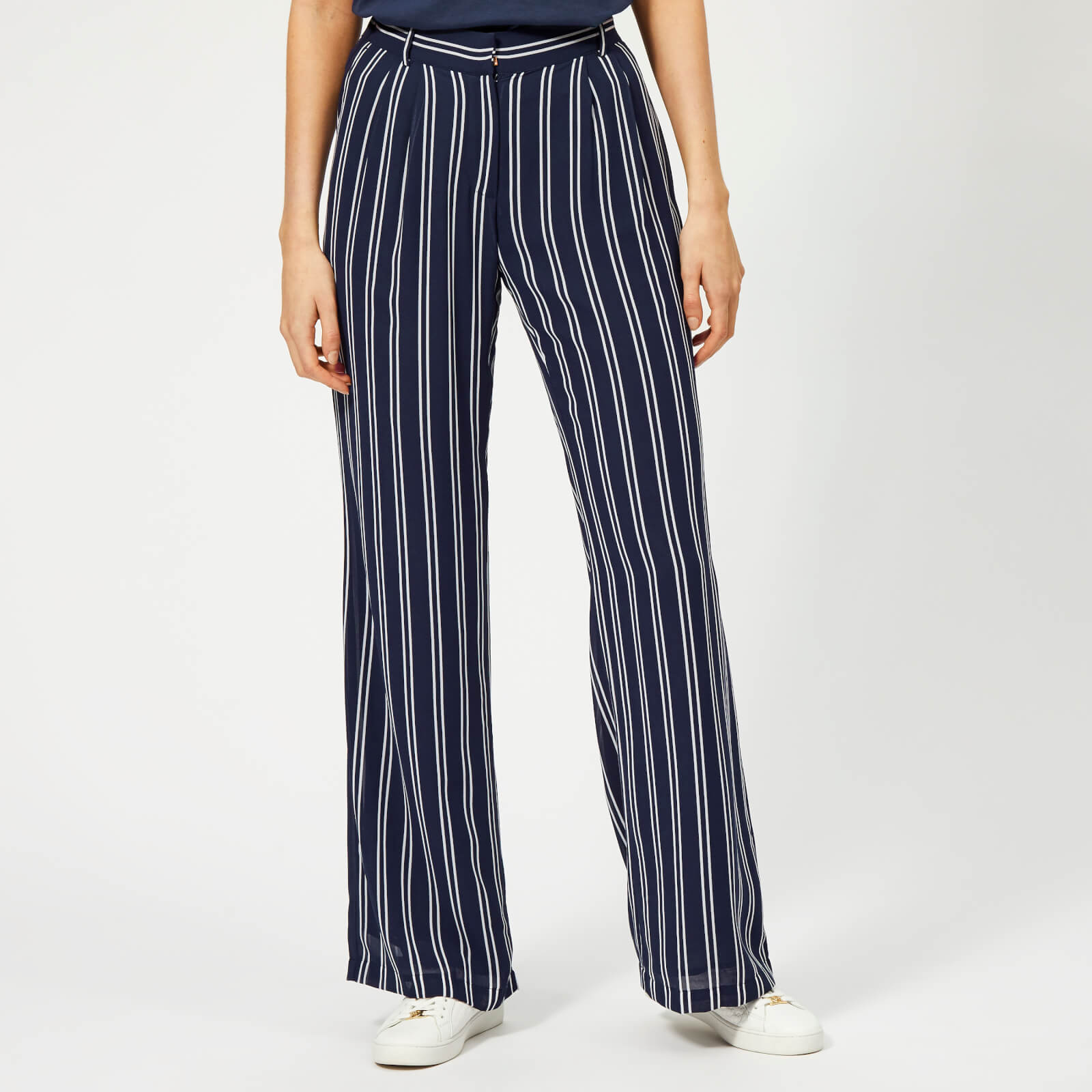 MICHAEL MICHAEL KORS Women s Mega Striped Pants True Navy White Coggles