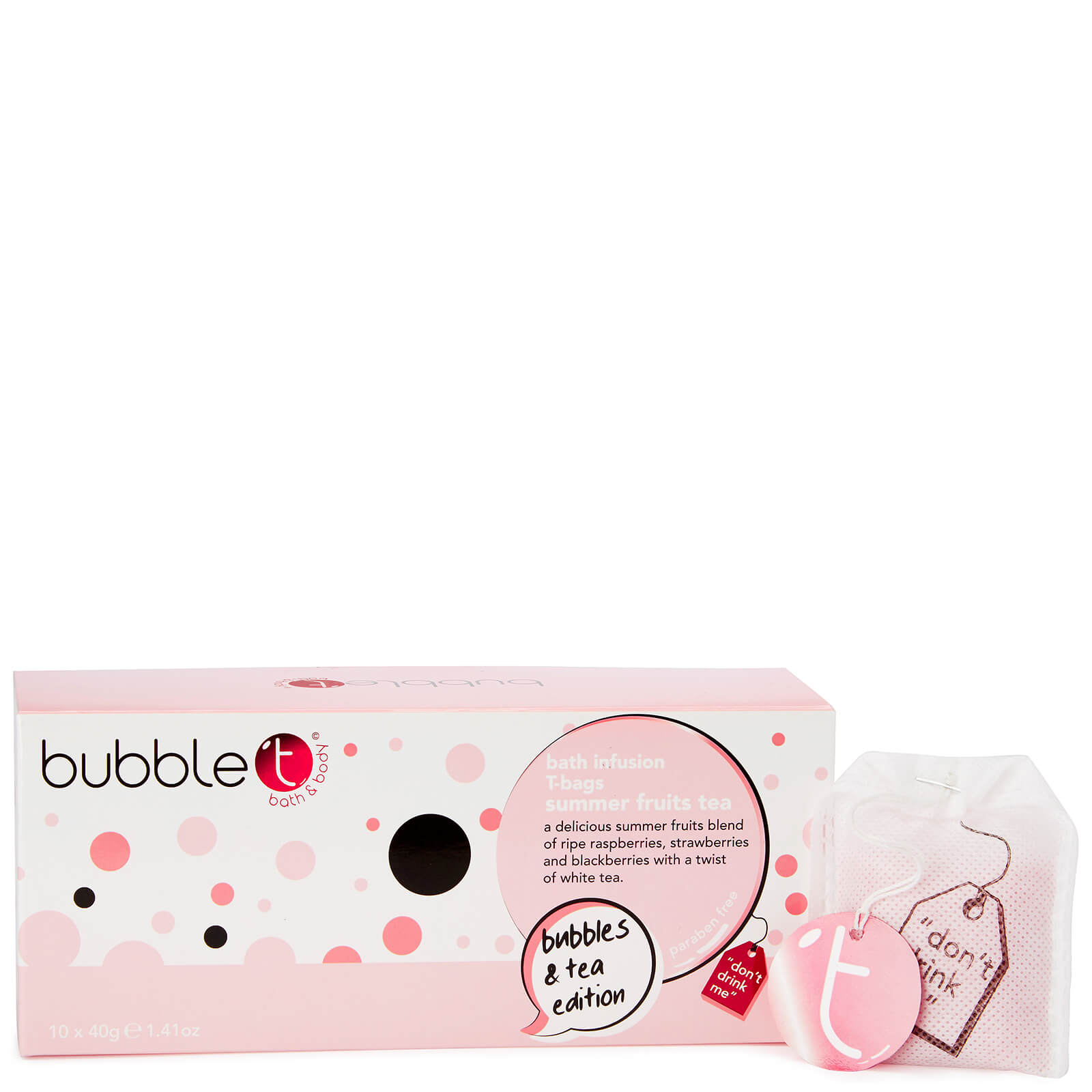 Bolsitas de infusión de té para baño de Bubble T - Summer Fruits Tea (10 x 40 g)