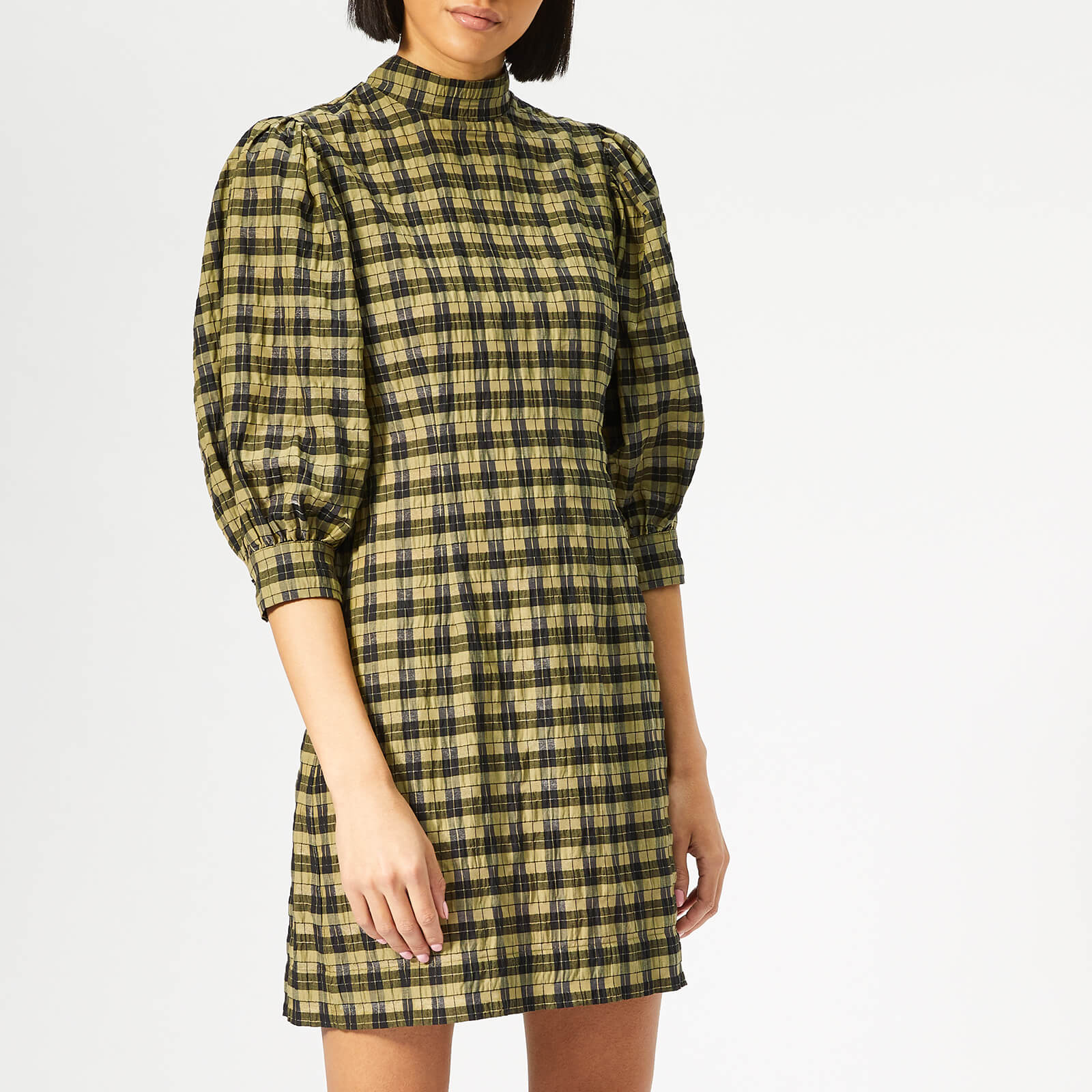 Ganni Women s Charron Dress Aloe Coggles