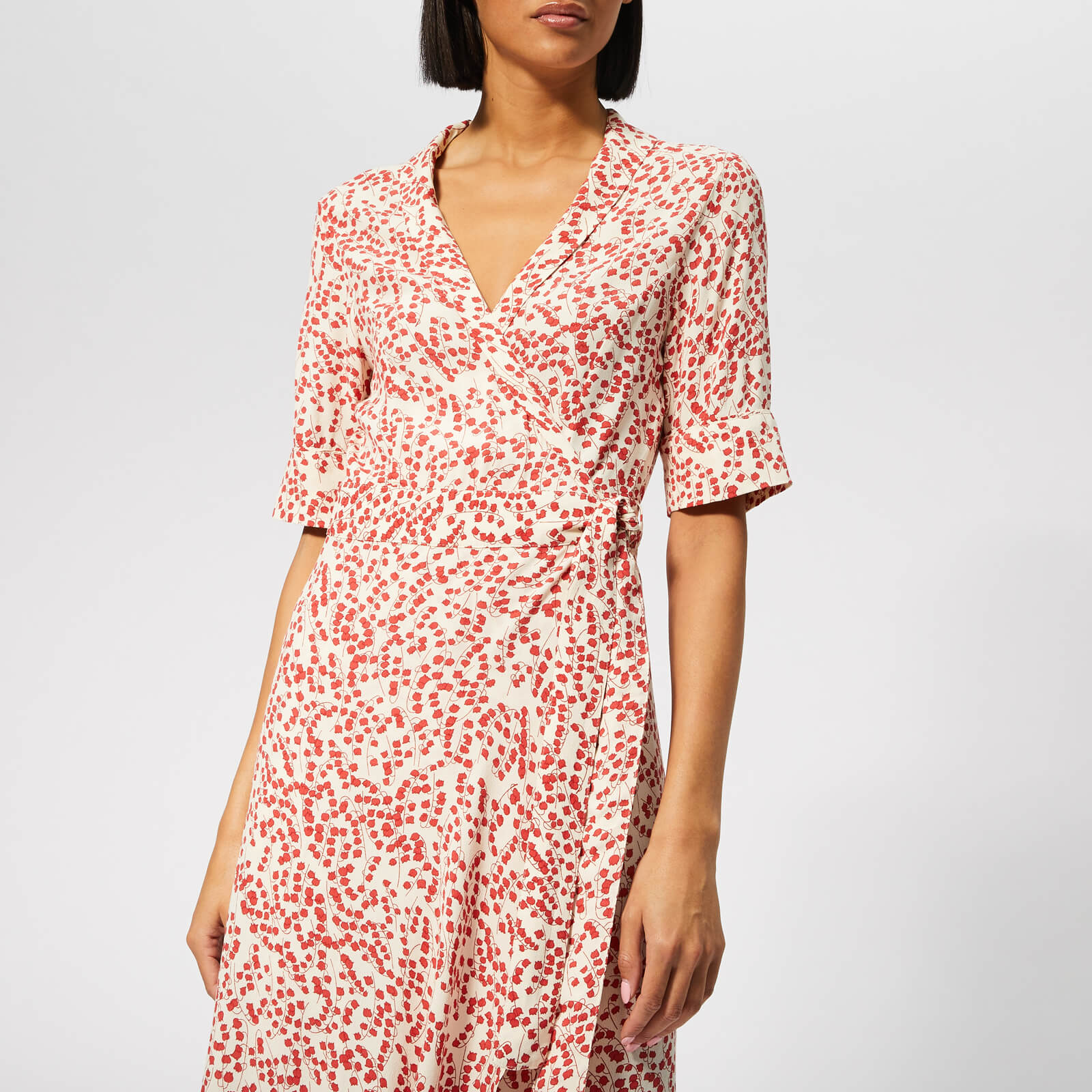 Ganni goldstone outlet wrap dress