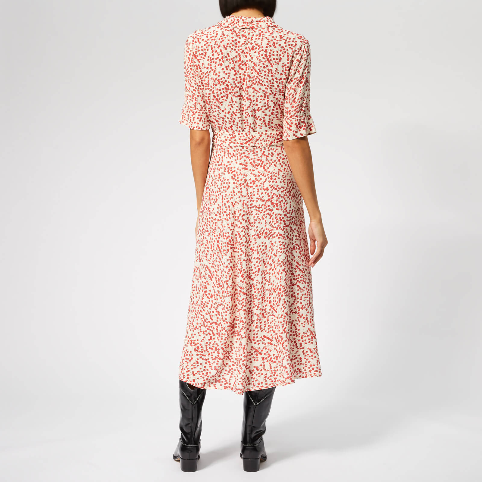 Ganni goldstone top wrap dress