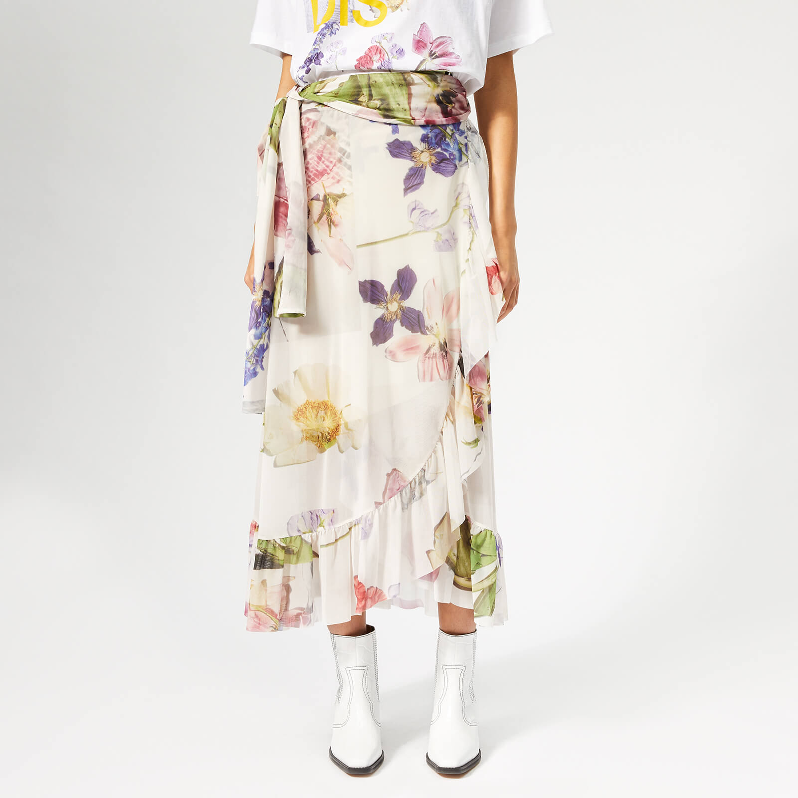 Tilden mesh wrap best sale skirt