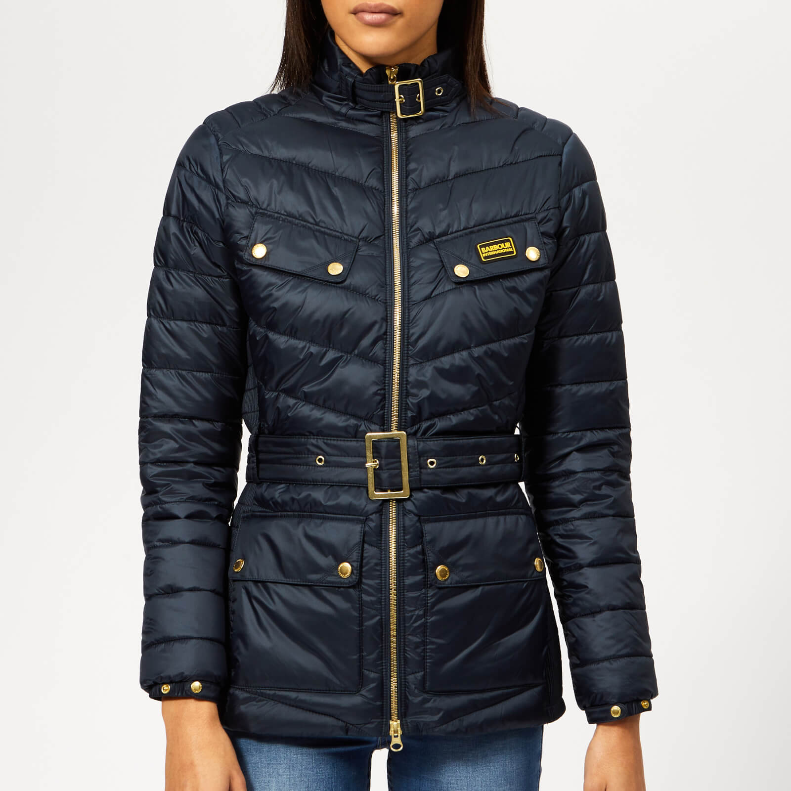 Barbour gleann quilted belted jacket discount