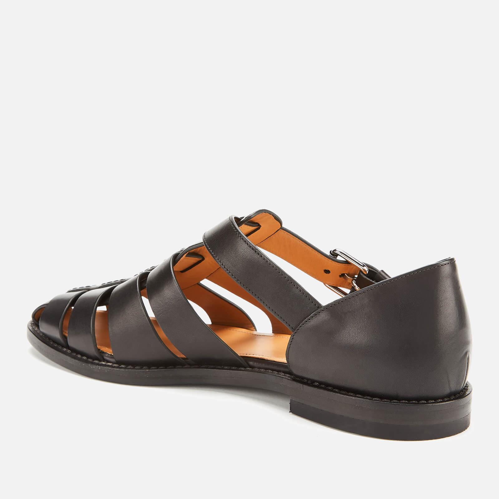 Church's Men's Fisherman Leather Sandals - Black | Coggles