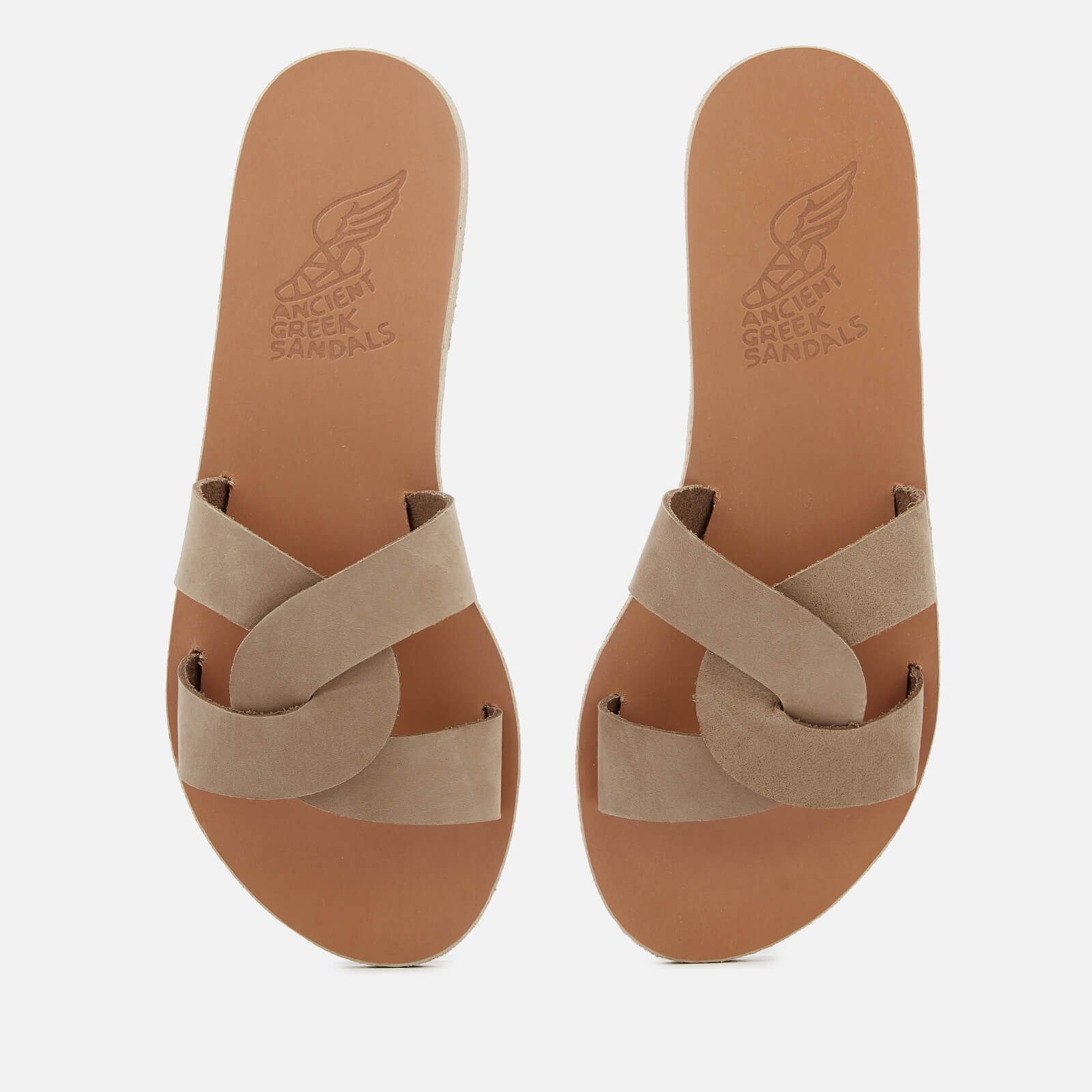 サンダル・ミュール ANCIENT GREEK SANDALS Two-tone canvas Desmos slippers Desmos Footbed Sandal | Natural Cotto