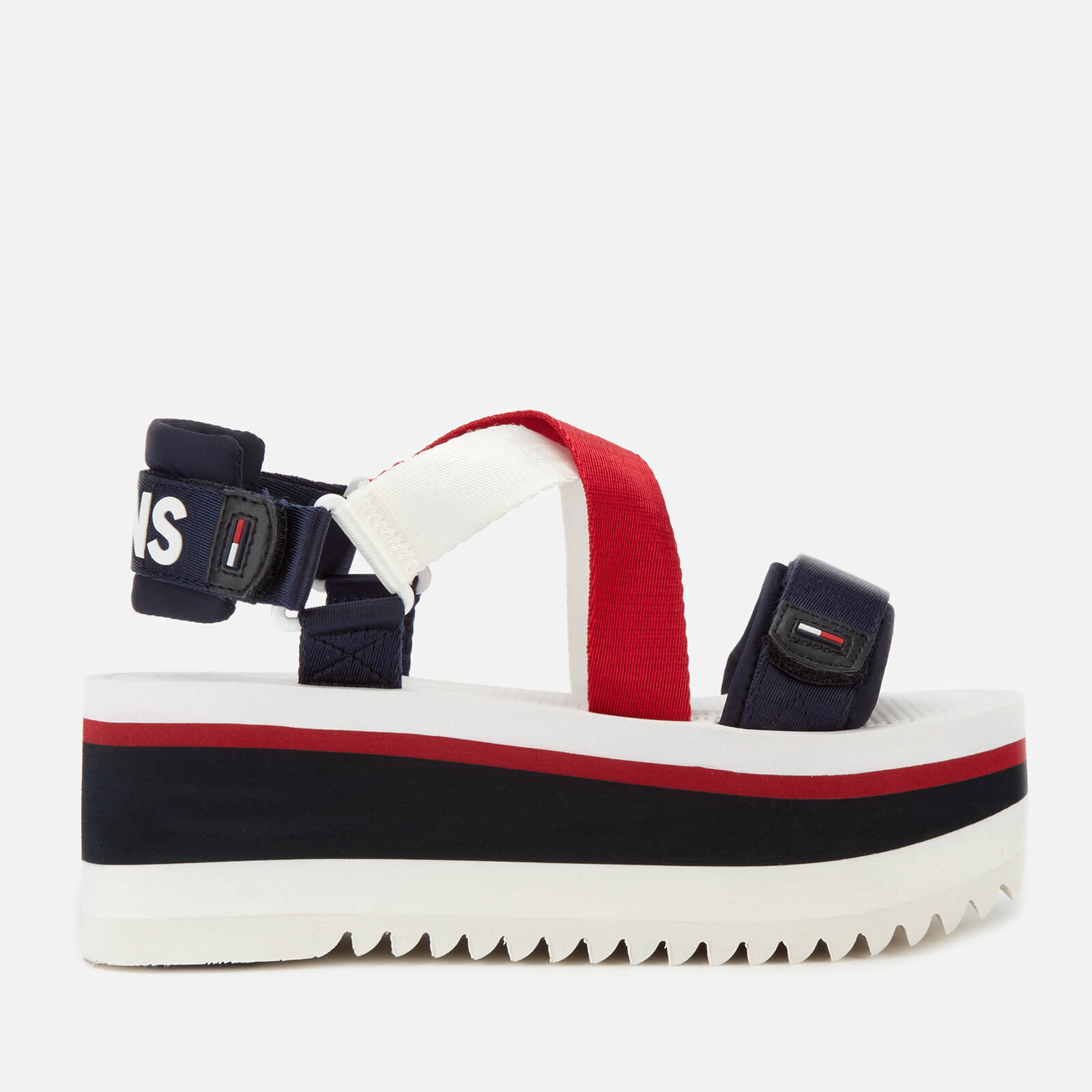 Tommy hilfiger flatform sandals discount
