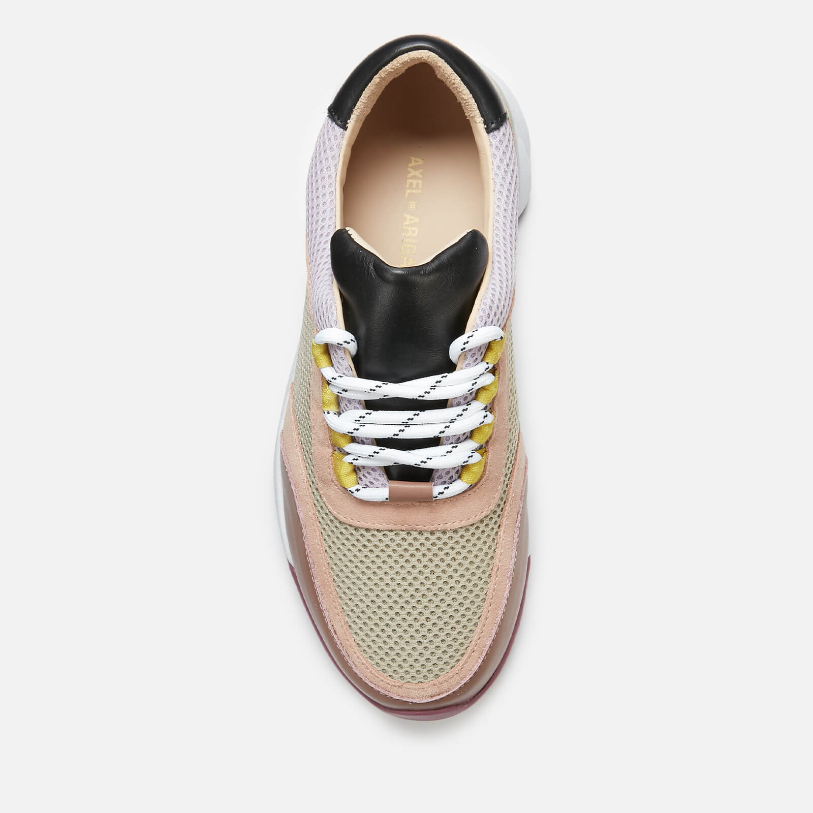 Axel Arigato Women s System Runner Style Trainers Taupe Beige Purple Allsole