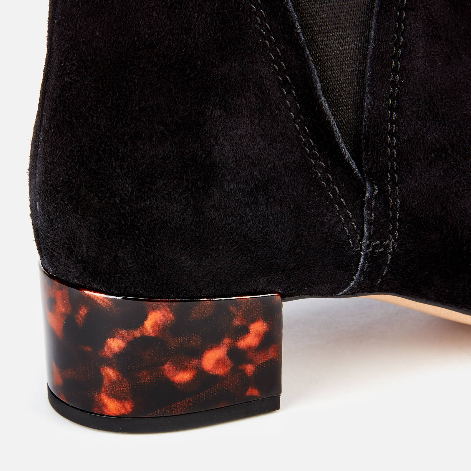 Clarks Women s Orabella Ruby Suede Heeled Ankle Boots Black Allsole