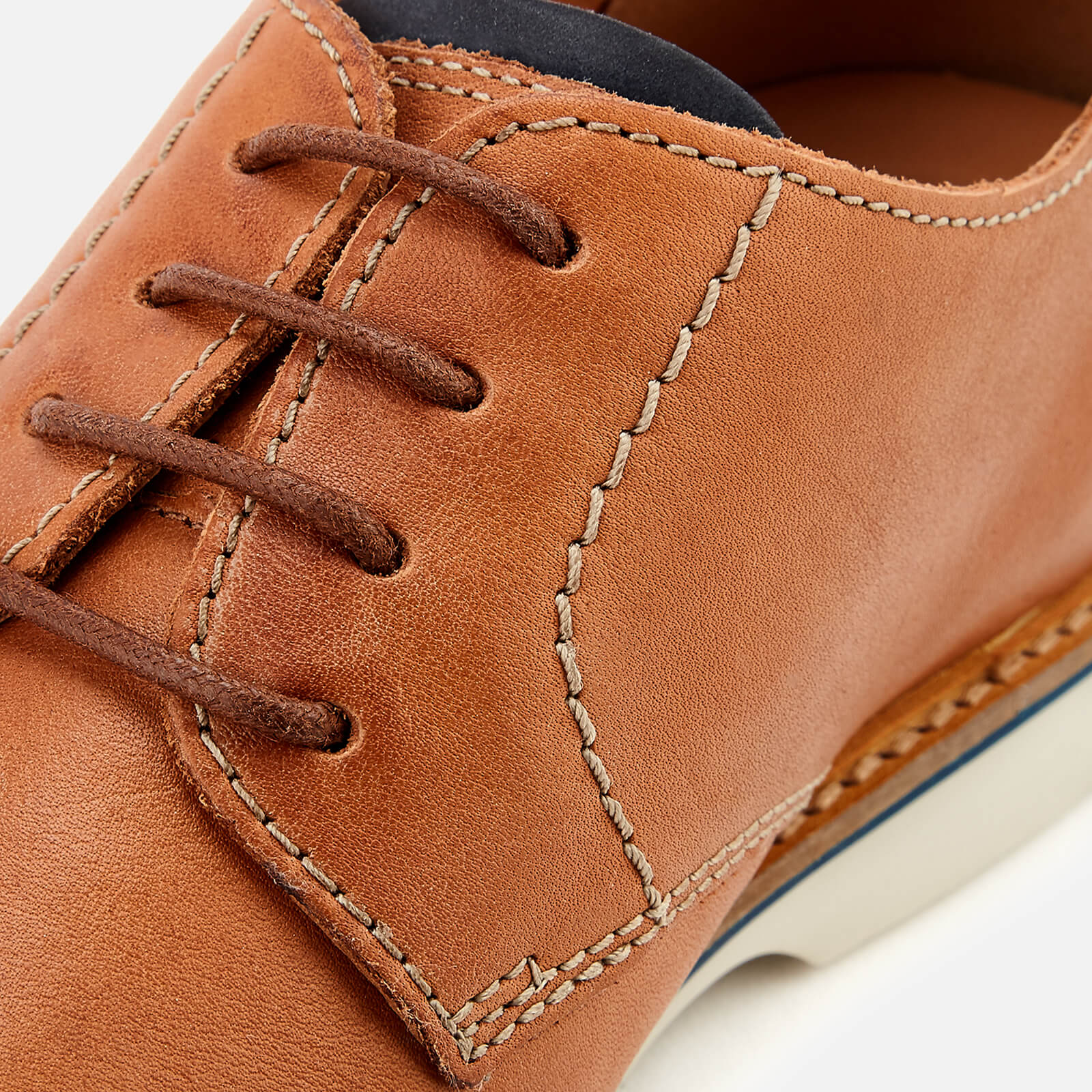 Clarks Men s Atticus Lace Leather Derby Shoes Tan Allsole