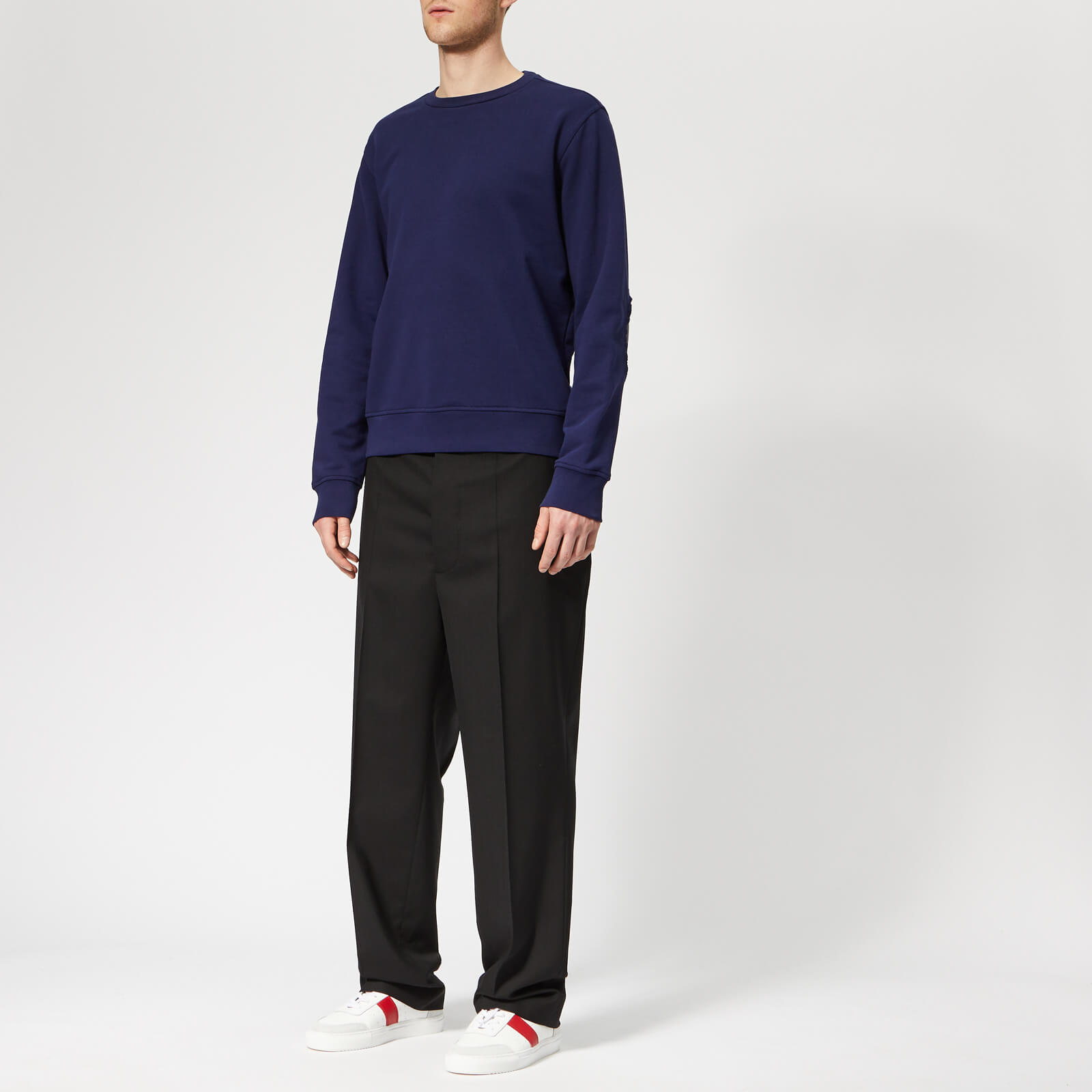 Maison Margiela Men's Basic Elbow Patch Sweatshirt - Ink Maison Margiela Men's Basic Elbow Patch Sweatshirt - Ink