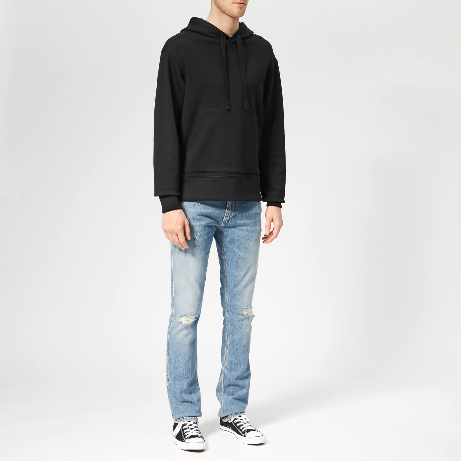 Acne Studios Men s Fellis Logo Hoodie Black Coggles