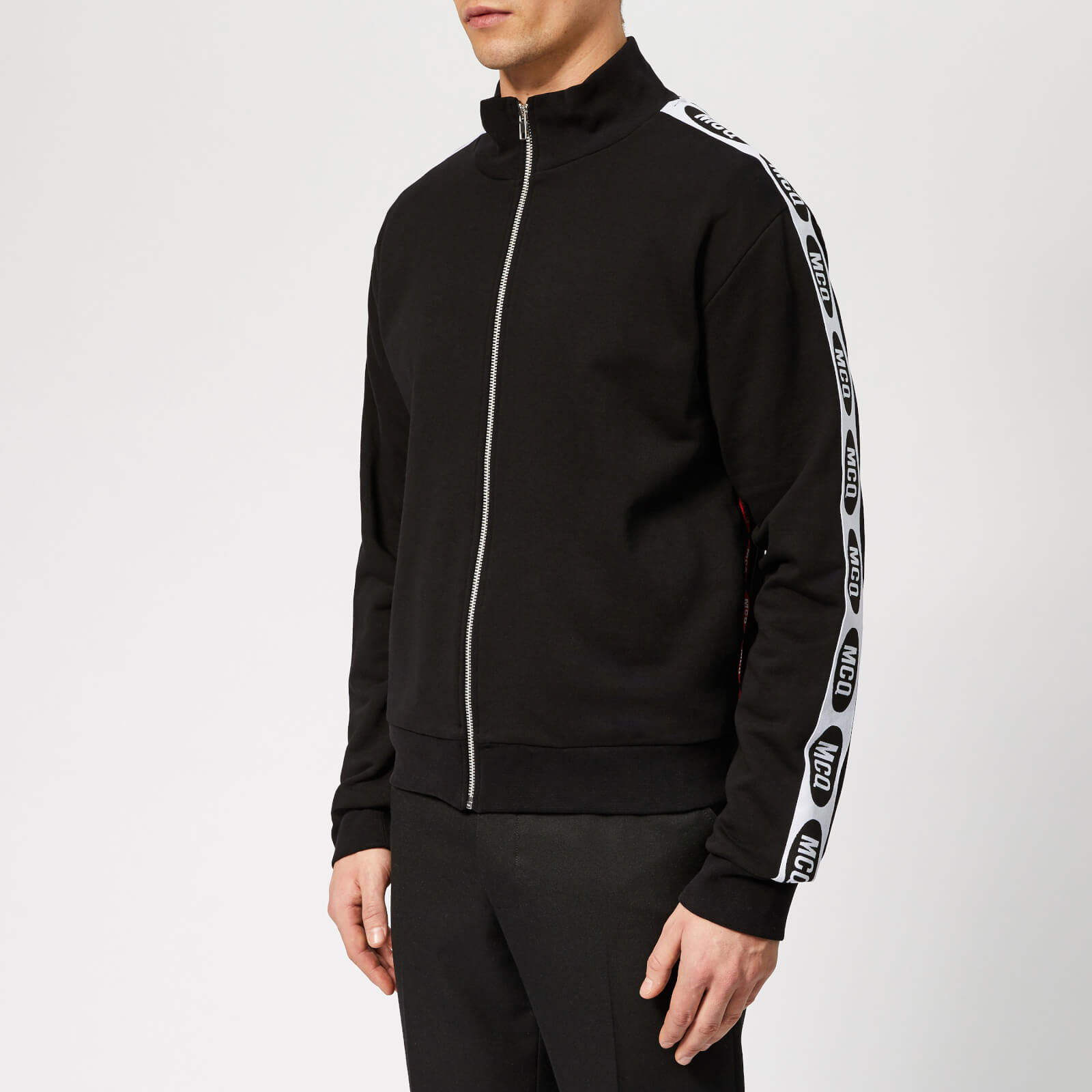 McQ Alexander McQueen Men's Racer Track Top - Darkest Black | Coggles