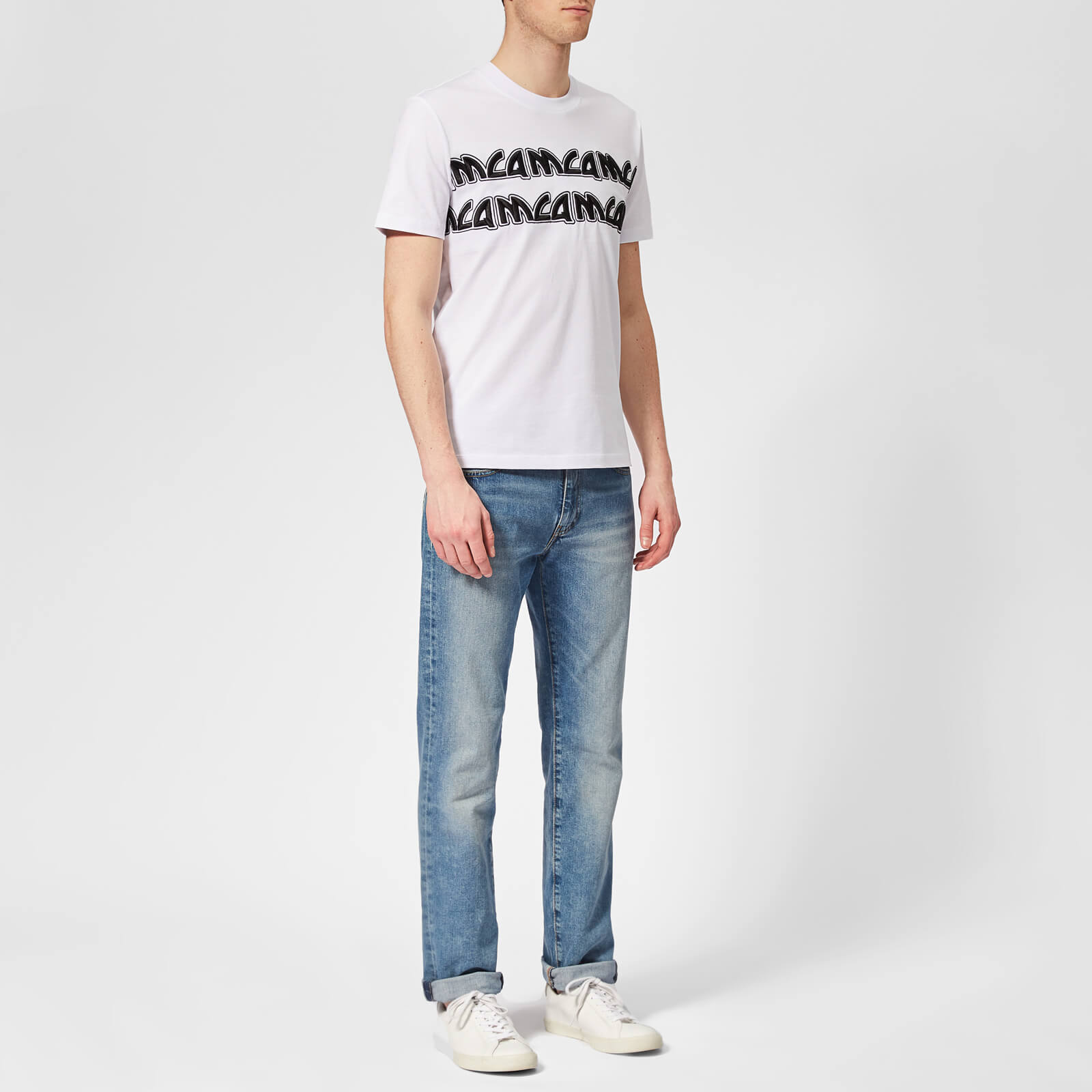 【MCQ ALEXANDER MCQUEEN】プリント コットン ジャージ Tシャツ MCQ Alexander McQueen MCQ Logo T-Shirt, Brand New and Tagged