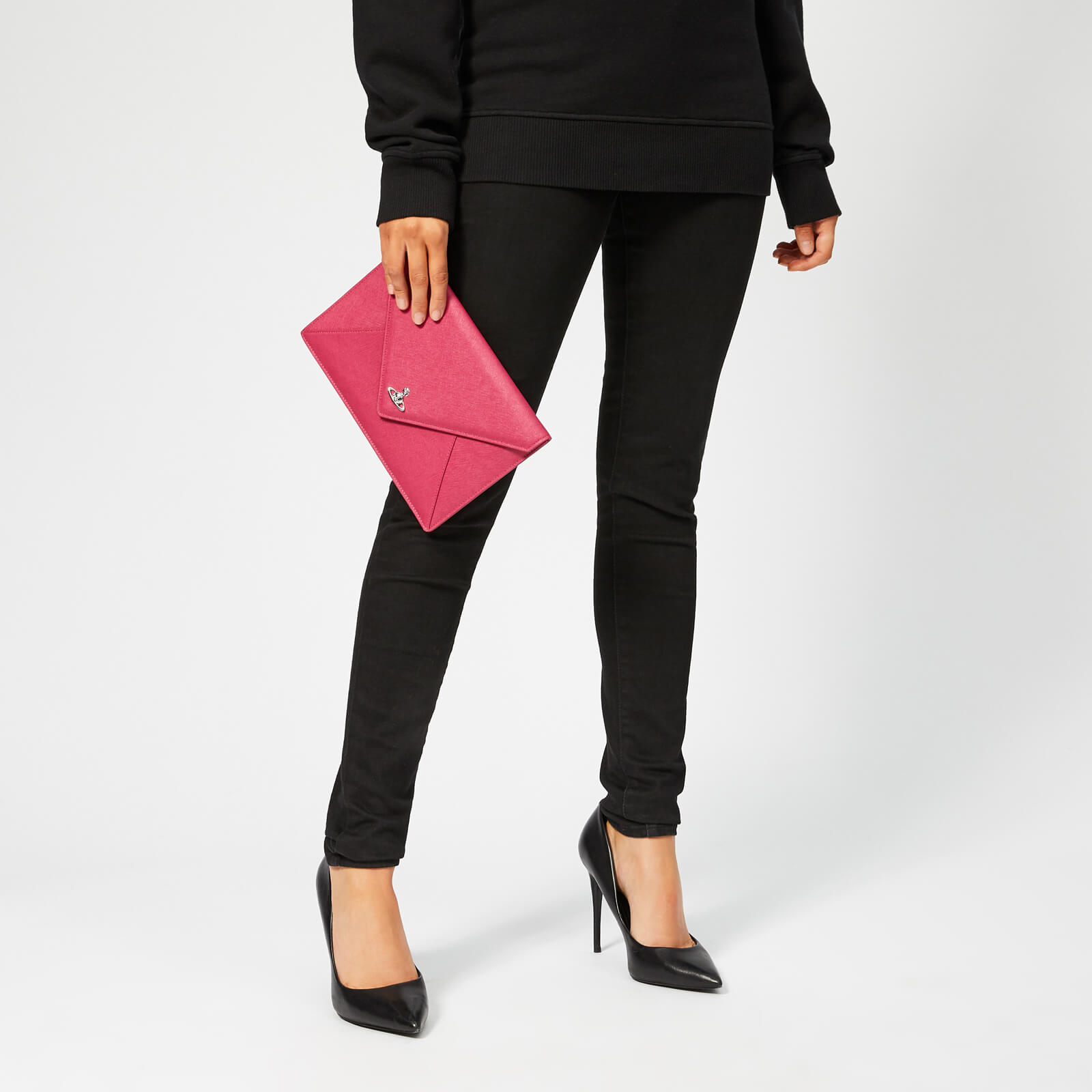 Vivienne Westwood Women s Victoria Envelope Clutch Bag Pink Coggles