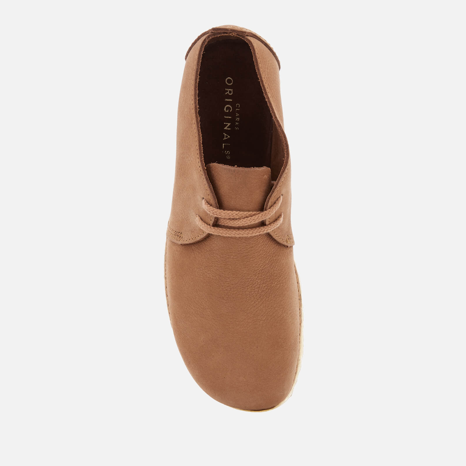 Clarks Originals Women s Ashton Nubuck Lace Up Shoes Light Tan Allsole