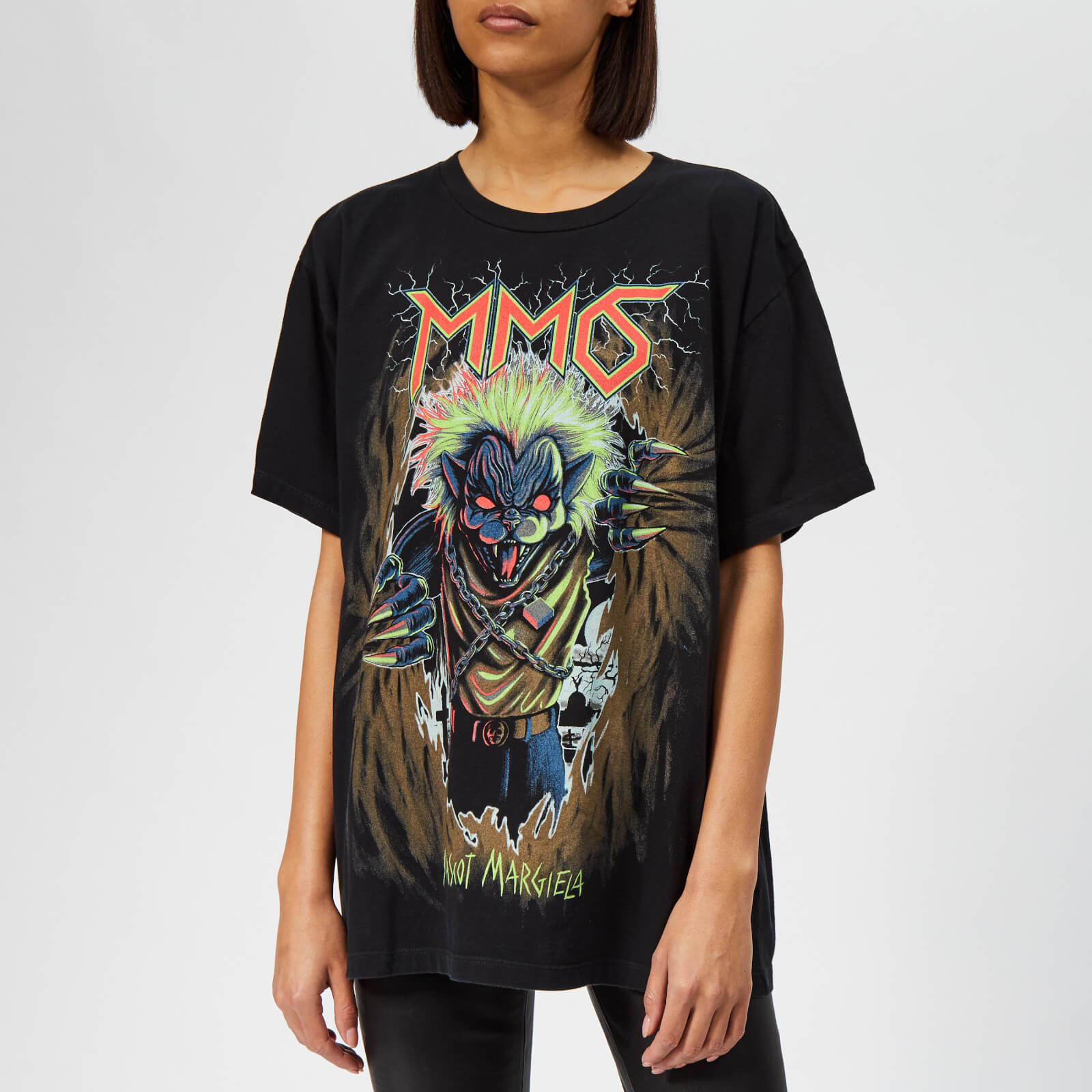 MM6 Maison Margiela Rabbit Print T-Shirt (Washed Black) – CNCPTS