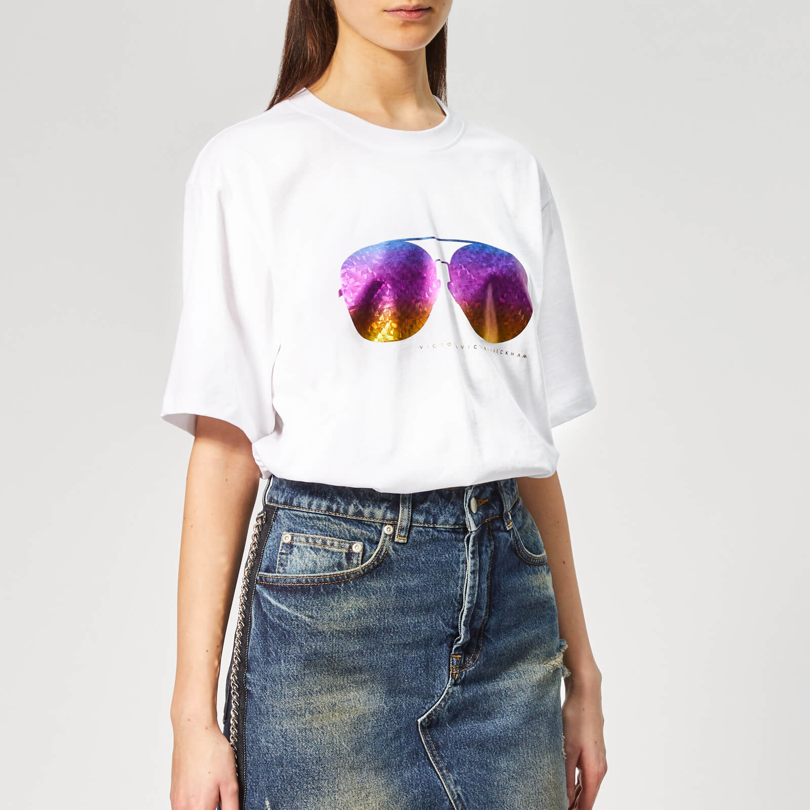 【VICTORIA BECKHAM】コットンジャージーTシャツ Designer Women's T-Shirts and Sweatshirts | Victoria Beckham