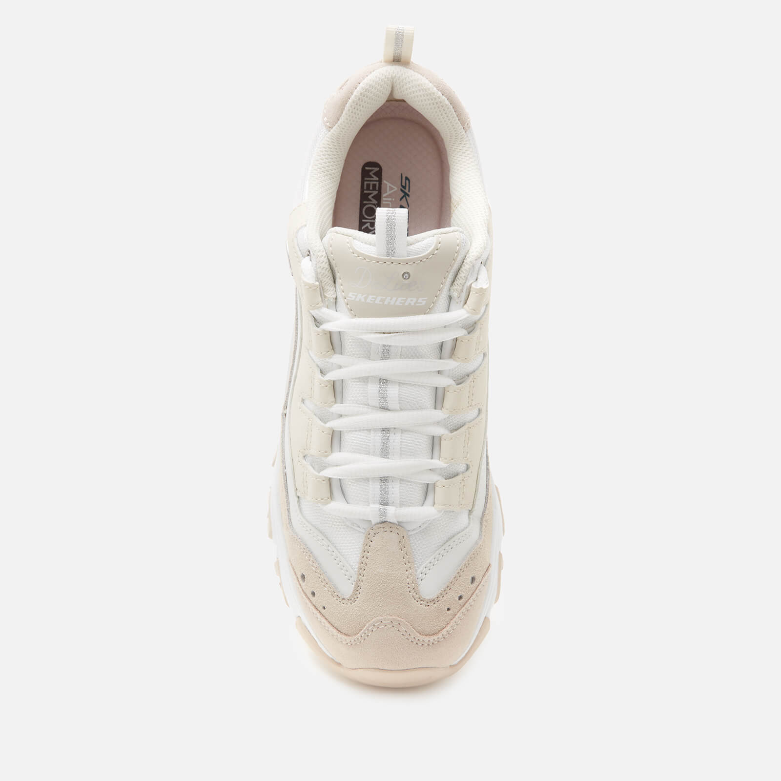Skechers Women s D Lites Sure Thing Trainers Off White Allsole