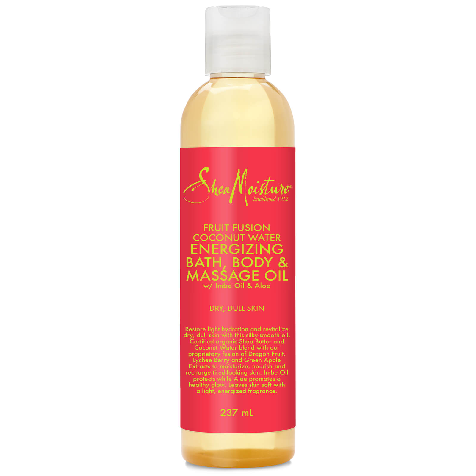 Aceite energizante frutal de masaje, cuerpo y baño de Shea Moisture 237 ml