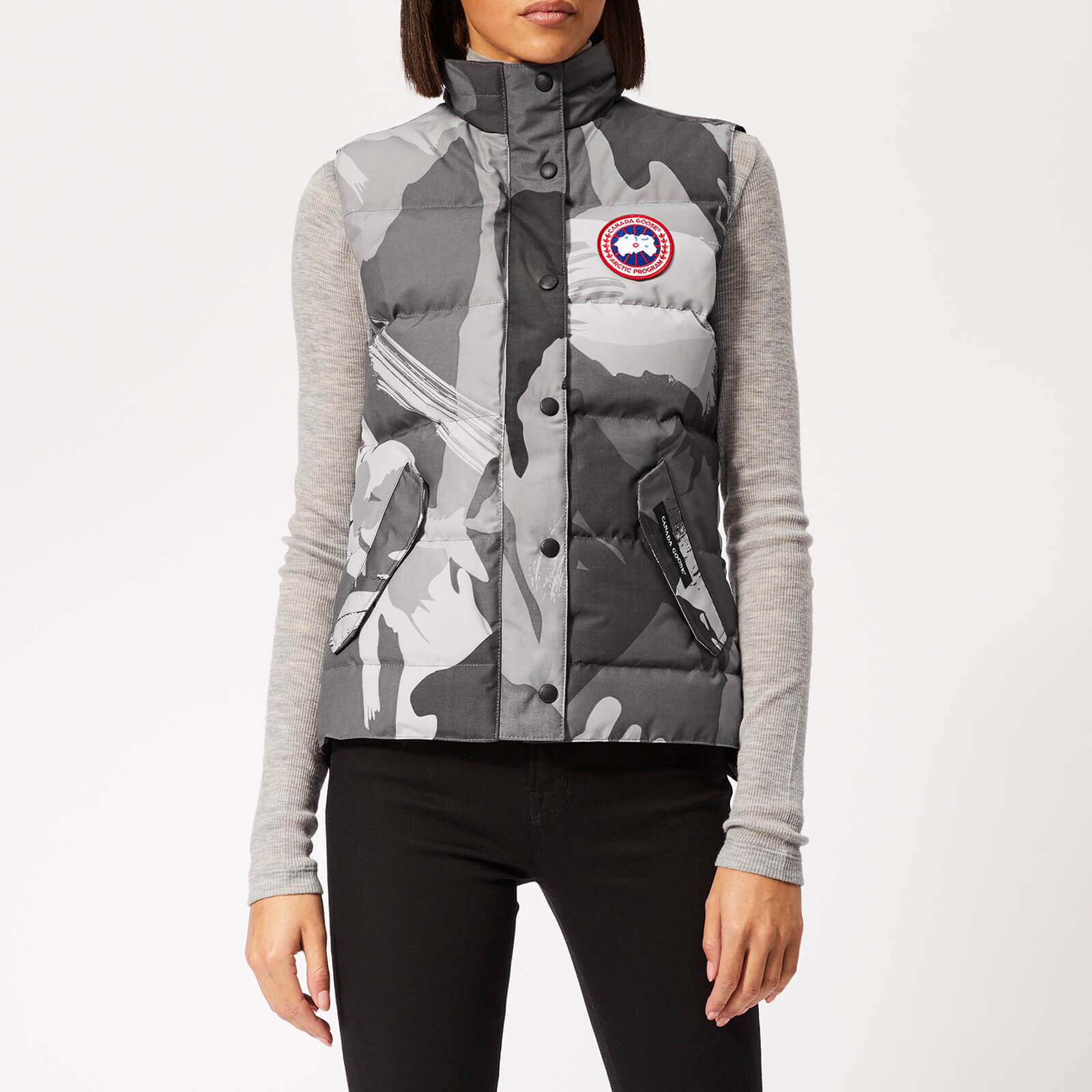 Canada Goose Women s Freestyle Vest Grey Camo Coggles