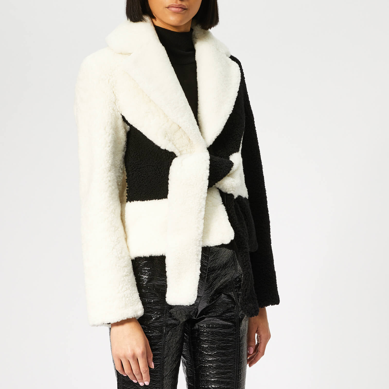 Saks Potts Women s Wrapis Jacket Black White Coggles