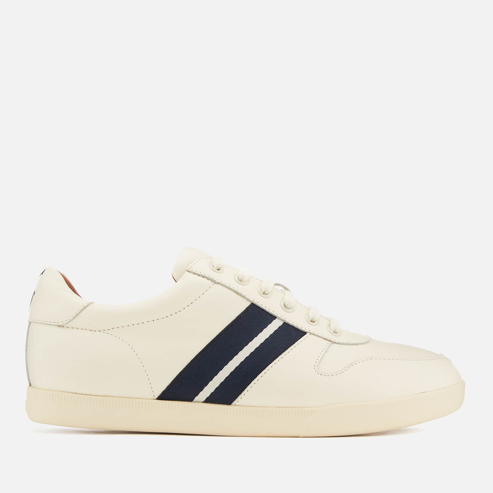 Polo Ralph Lauren Men s Camilo Leather Low Top Trainers Artist Cream Newport Navy Allsole