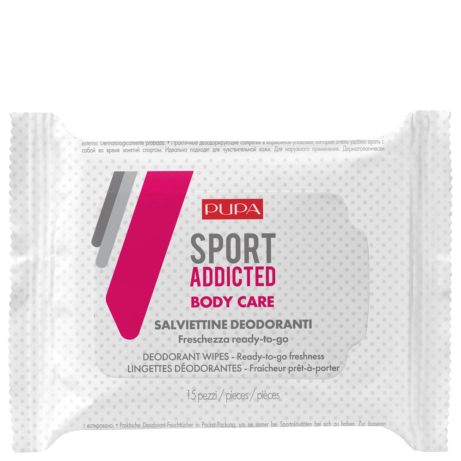 PUPA Sport Addicted Body Care Deodorant Wipes