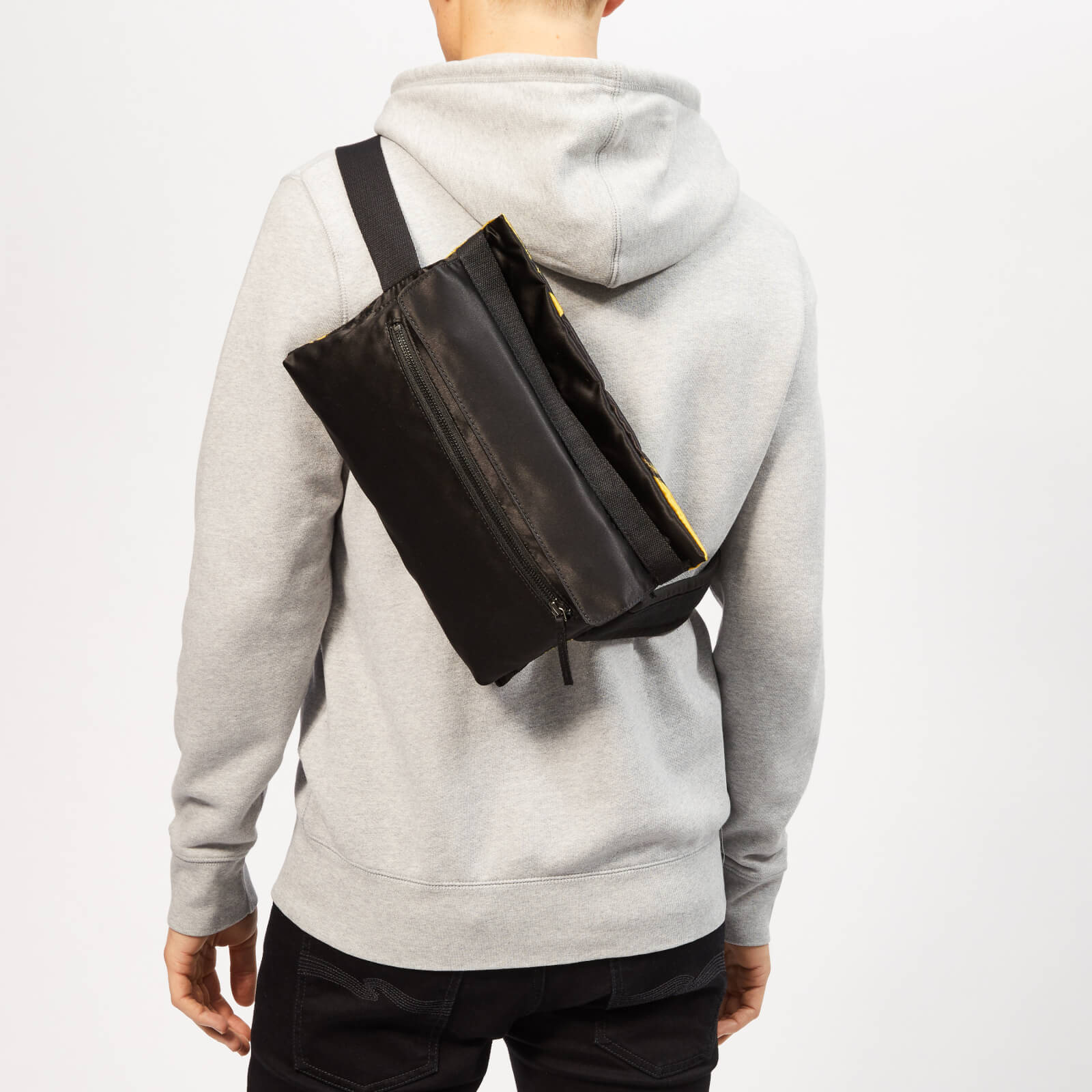 Eastpak X Raf Simons Men s Poster Waistbag Black Cotton Coggles