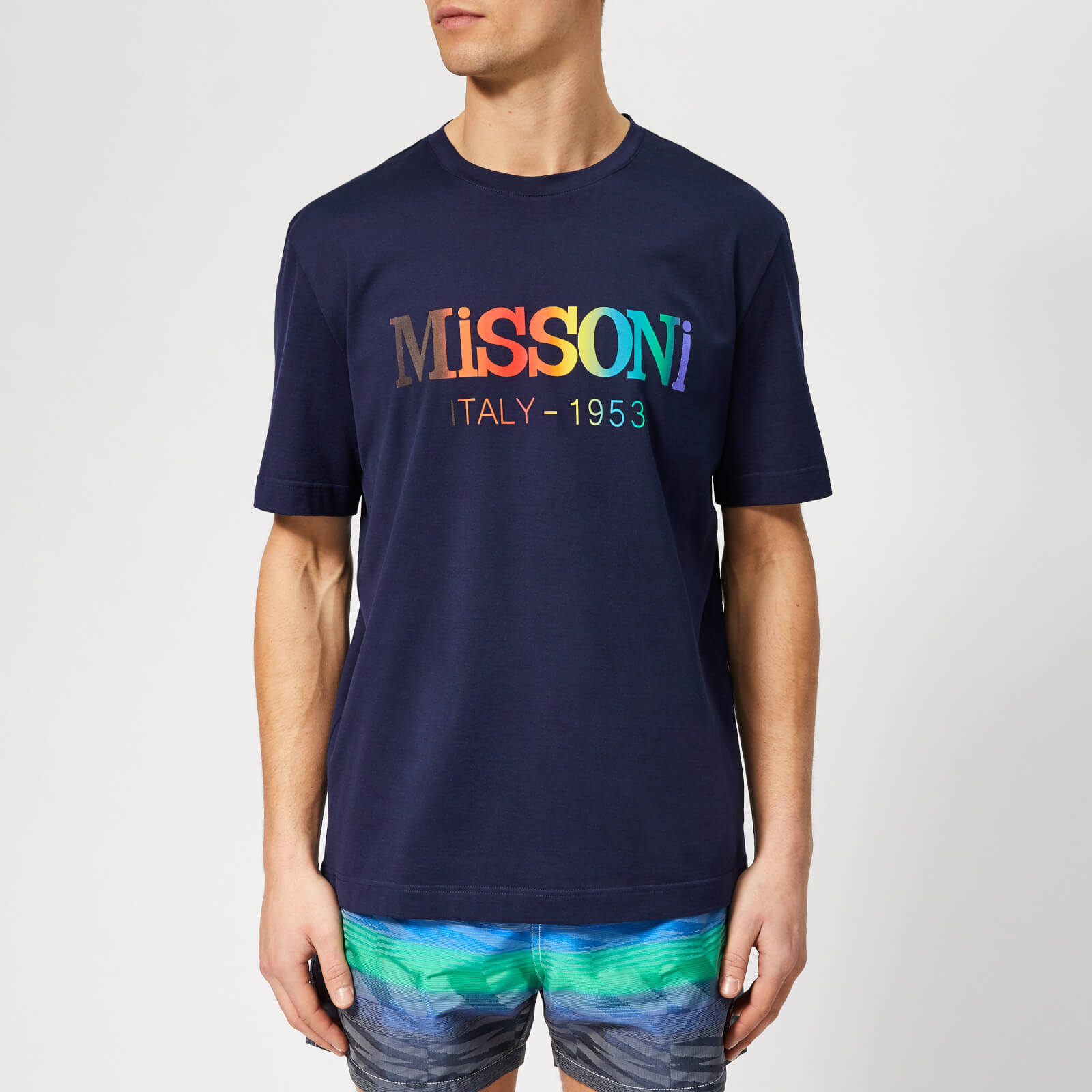 【関税込み】Missoni ブラック グラフィック スウェットシャツ MISSONI | Midnight blue Men's T-shirt | YOOX