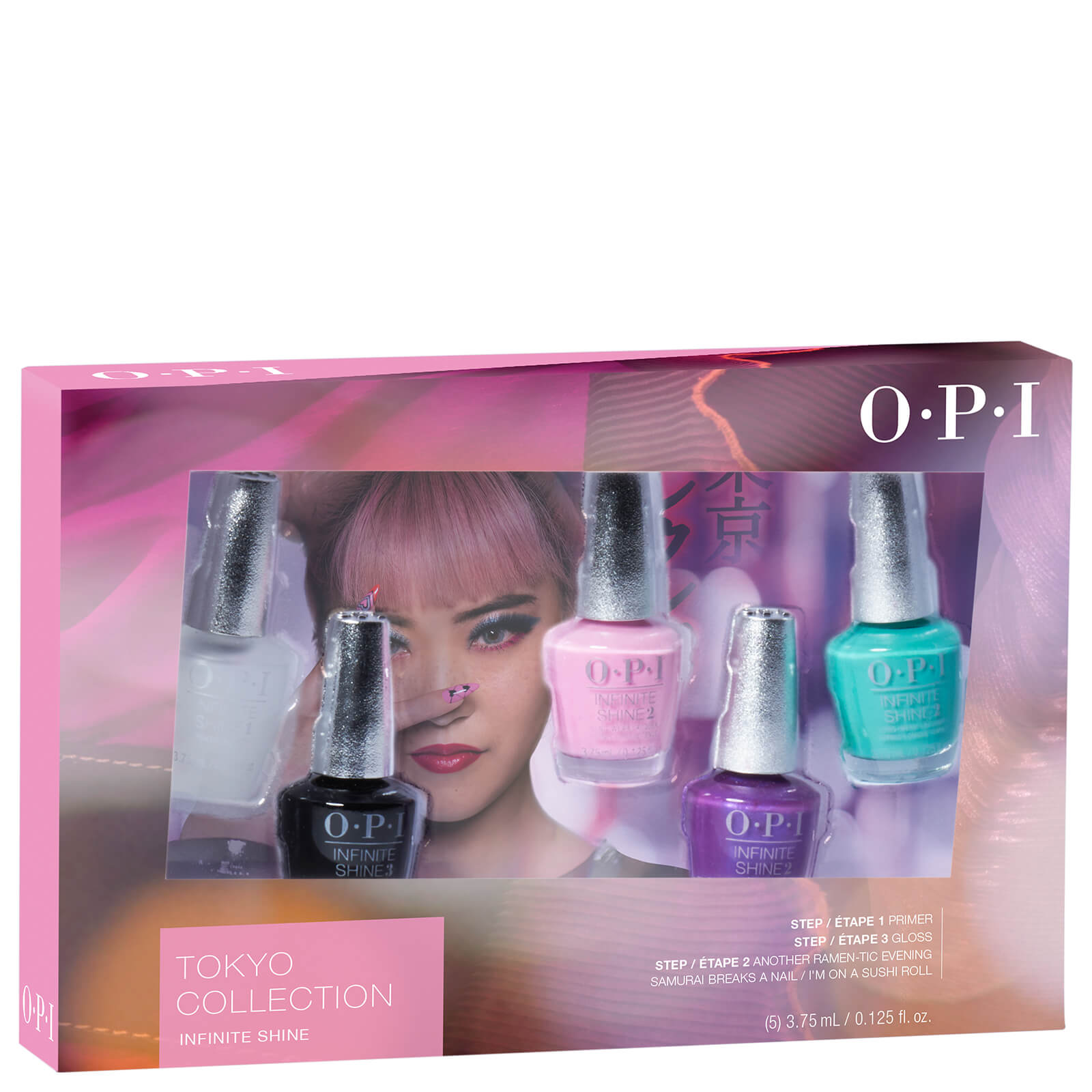 OPI Tokyo Collection Infinite Shine Mini Nail Varnish Set (Set of 5)
