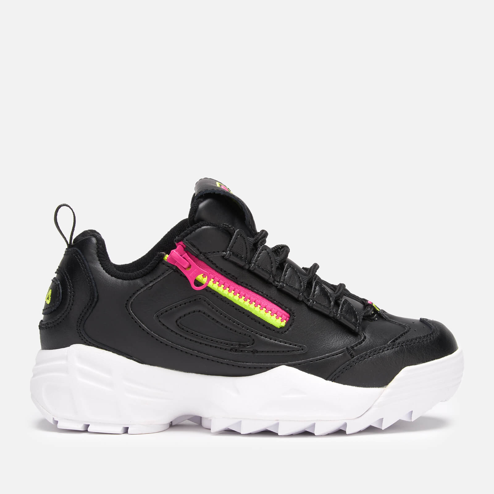 FILA Women s Disruptor 3 Zip Trainers Black Fuchsia Purple Allsole