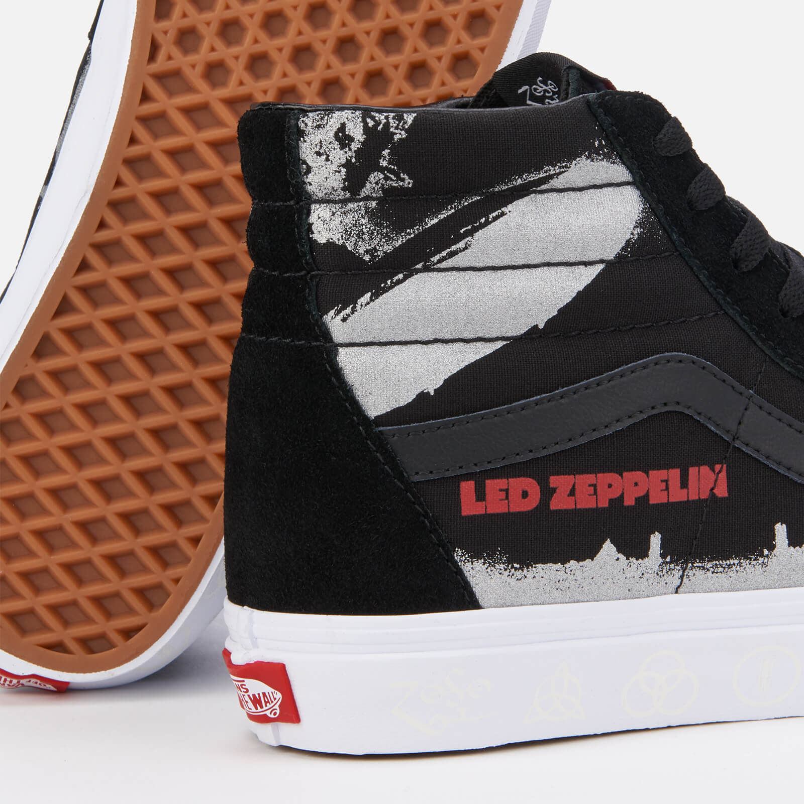 Vans X Led Zeppelin Men s Sk8 Hi Trainers Black True White Coggles