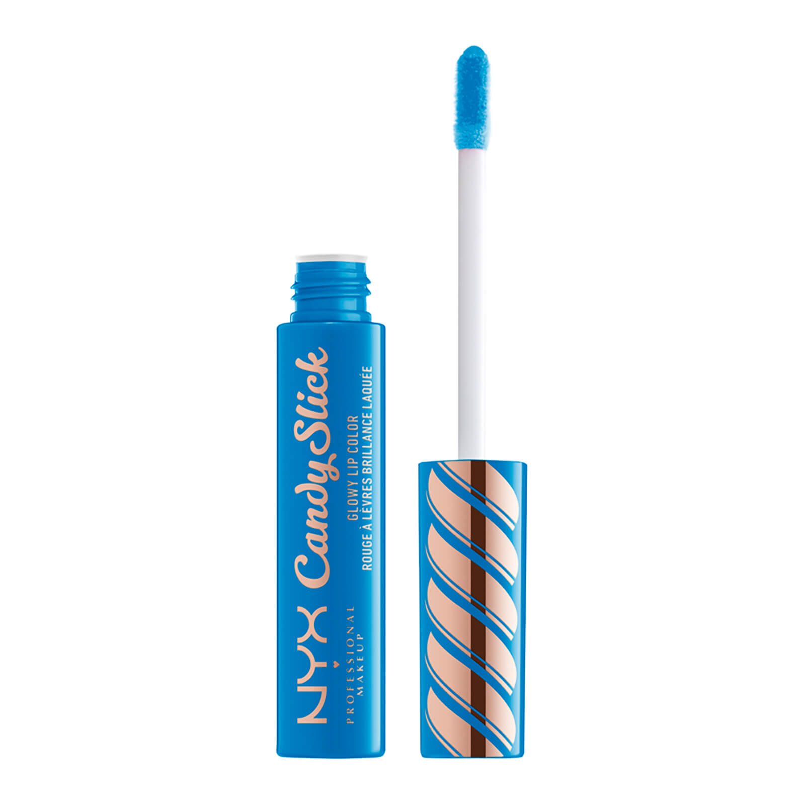 NYX Candy Slick Glowy Lip Color – Lippenstift/Gloss In 'S'more Please', Saftig-glänzendes Finish