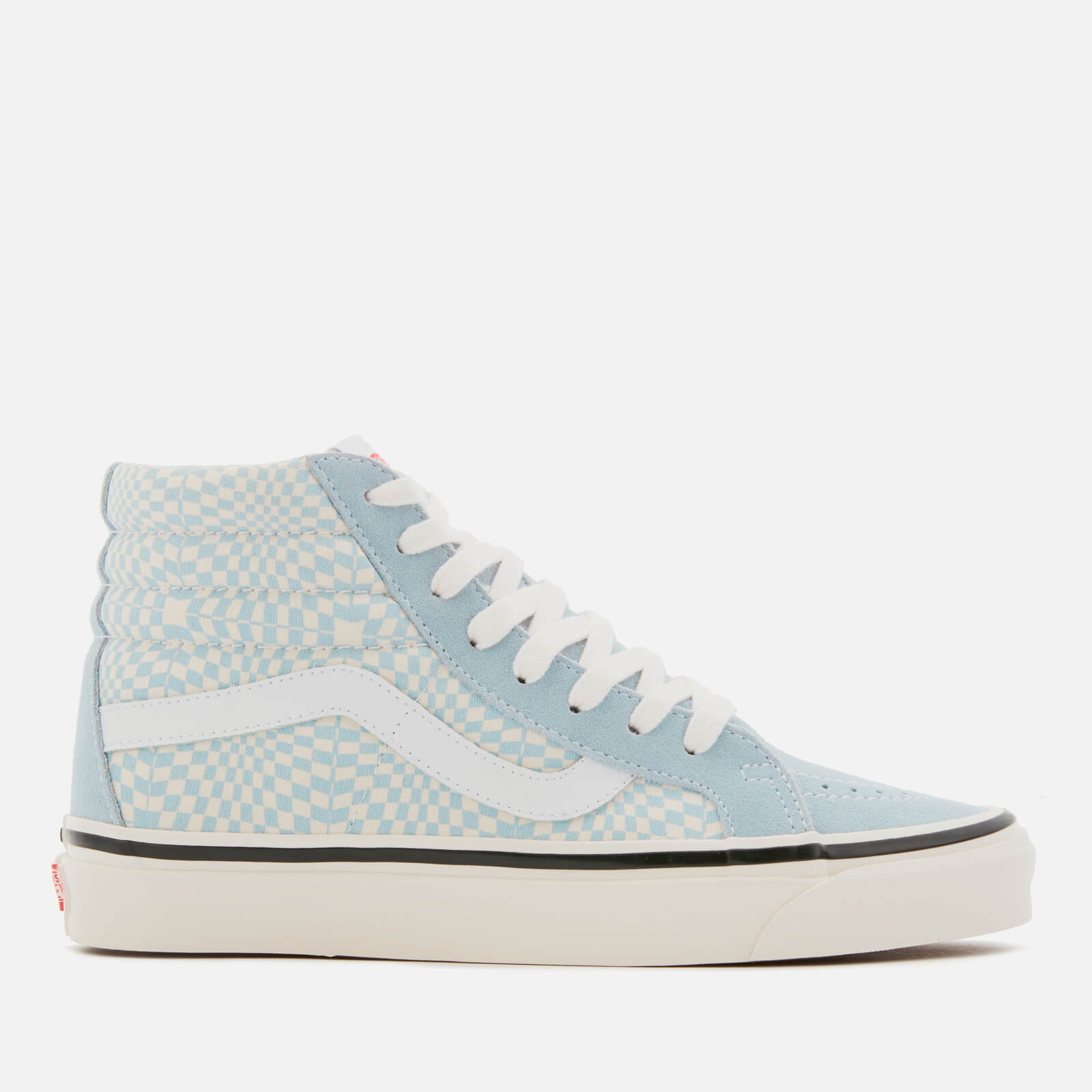 Vans Anaheim 38 Dx Sk8 Hi Trainers Og Light Blue White Warp Check UK 3 Coggles