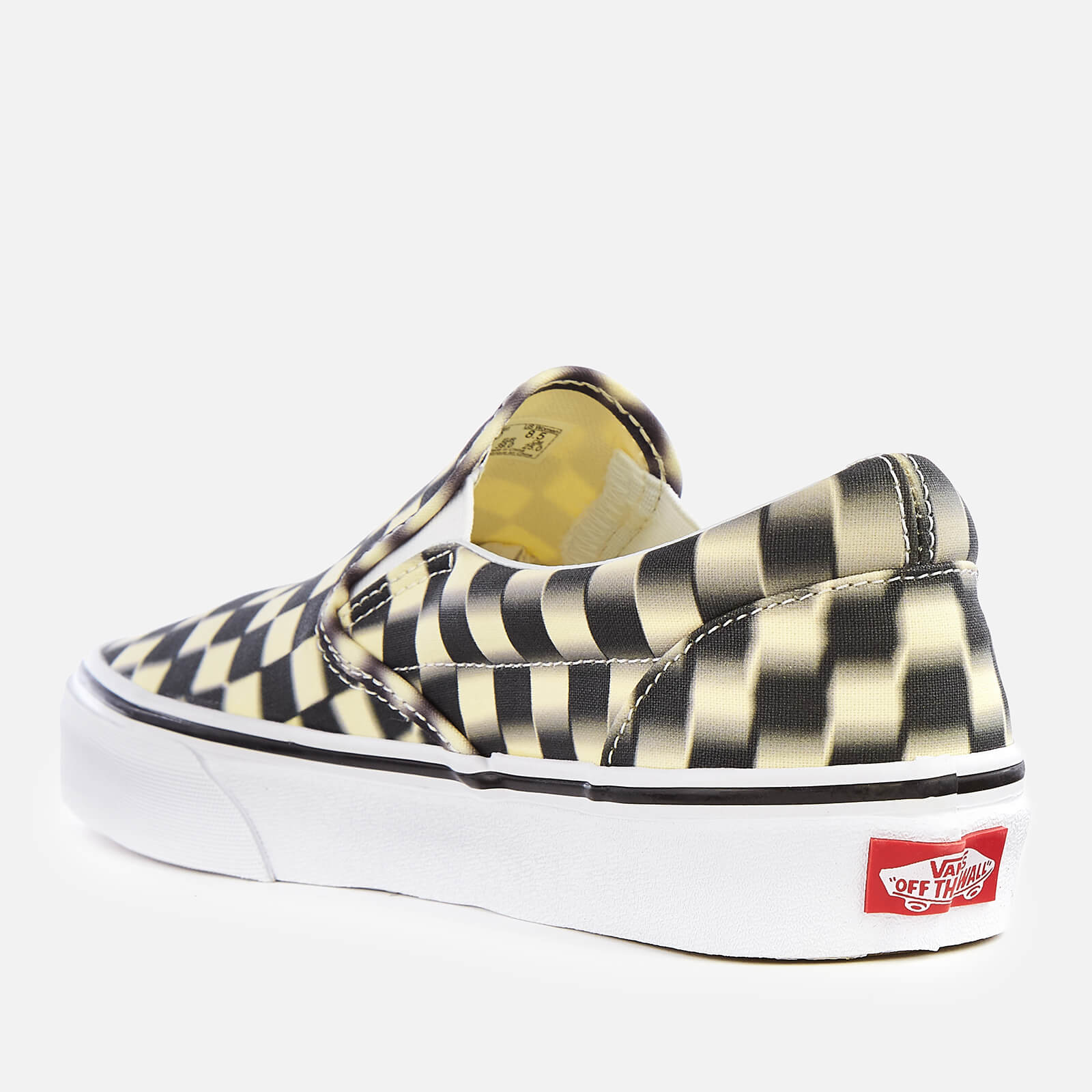 Vans blur check slip on on sale