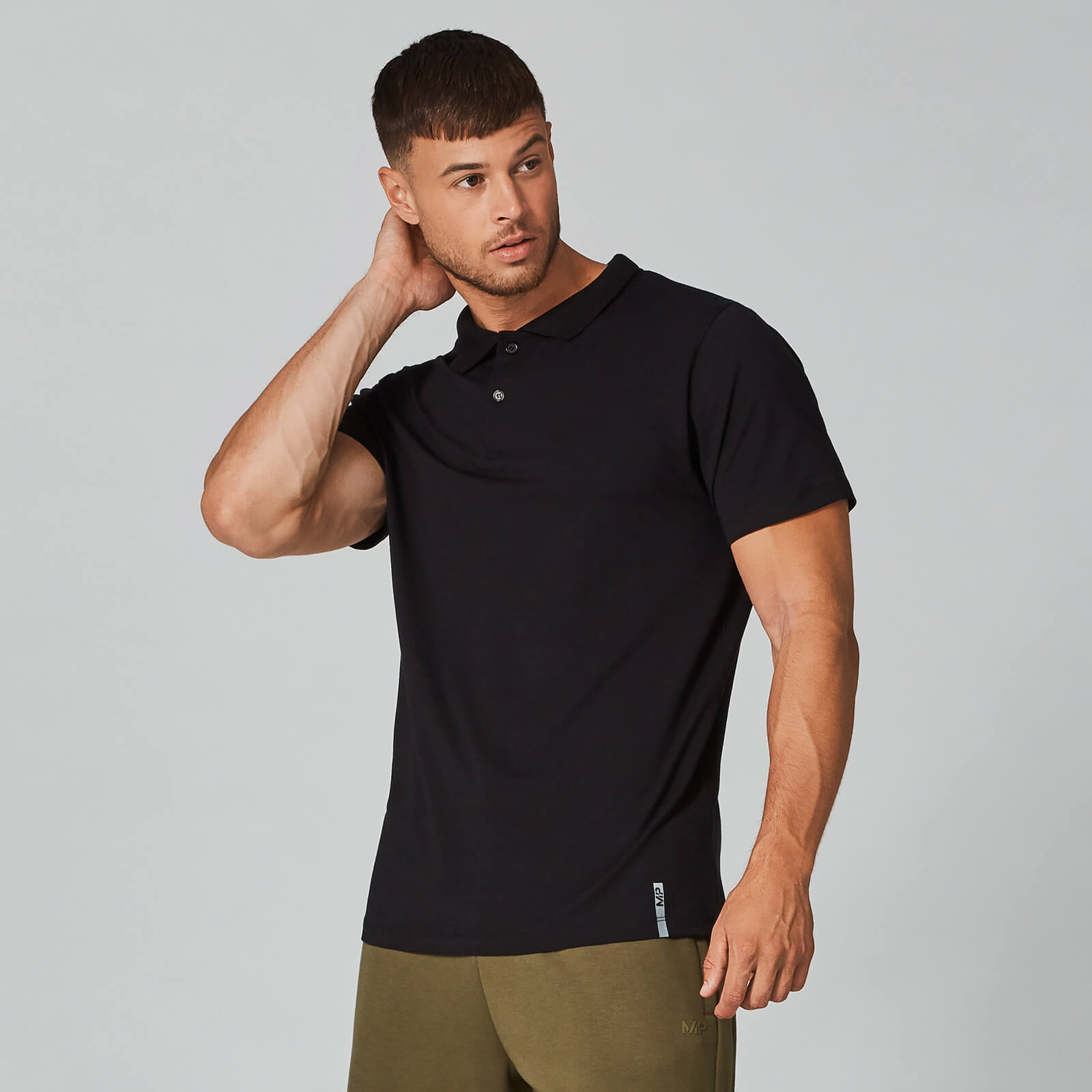 MP Luxe Classic Polo Shirt - Black - XS