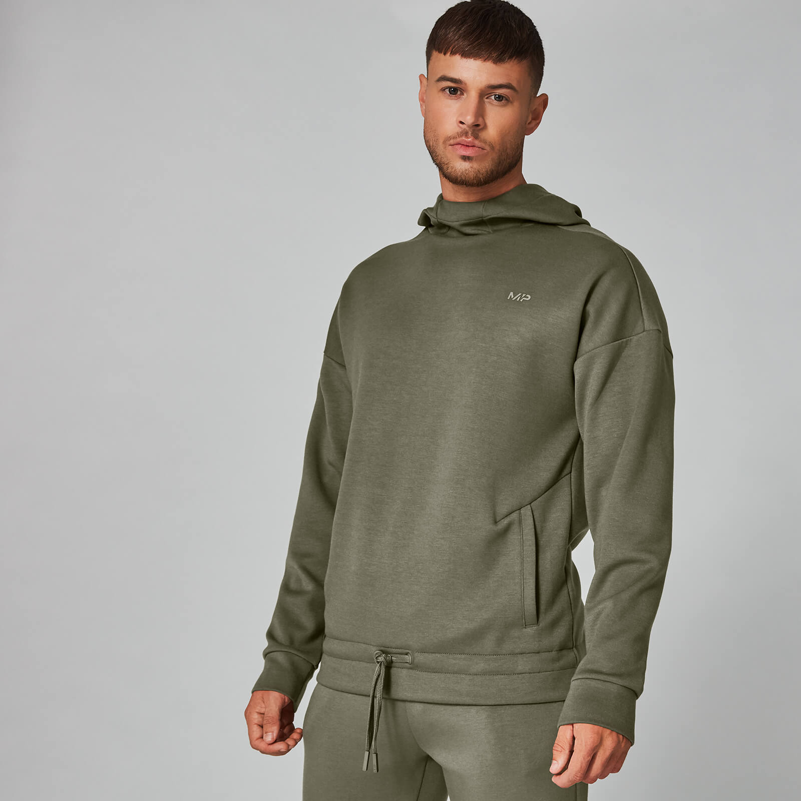 Form Pro Pullover majica s kapuljačom - Šumsko zelena - XS