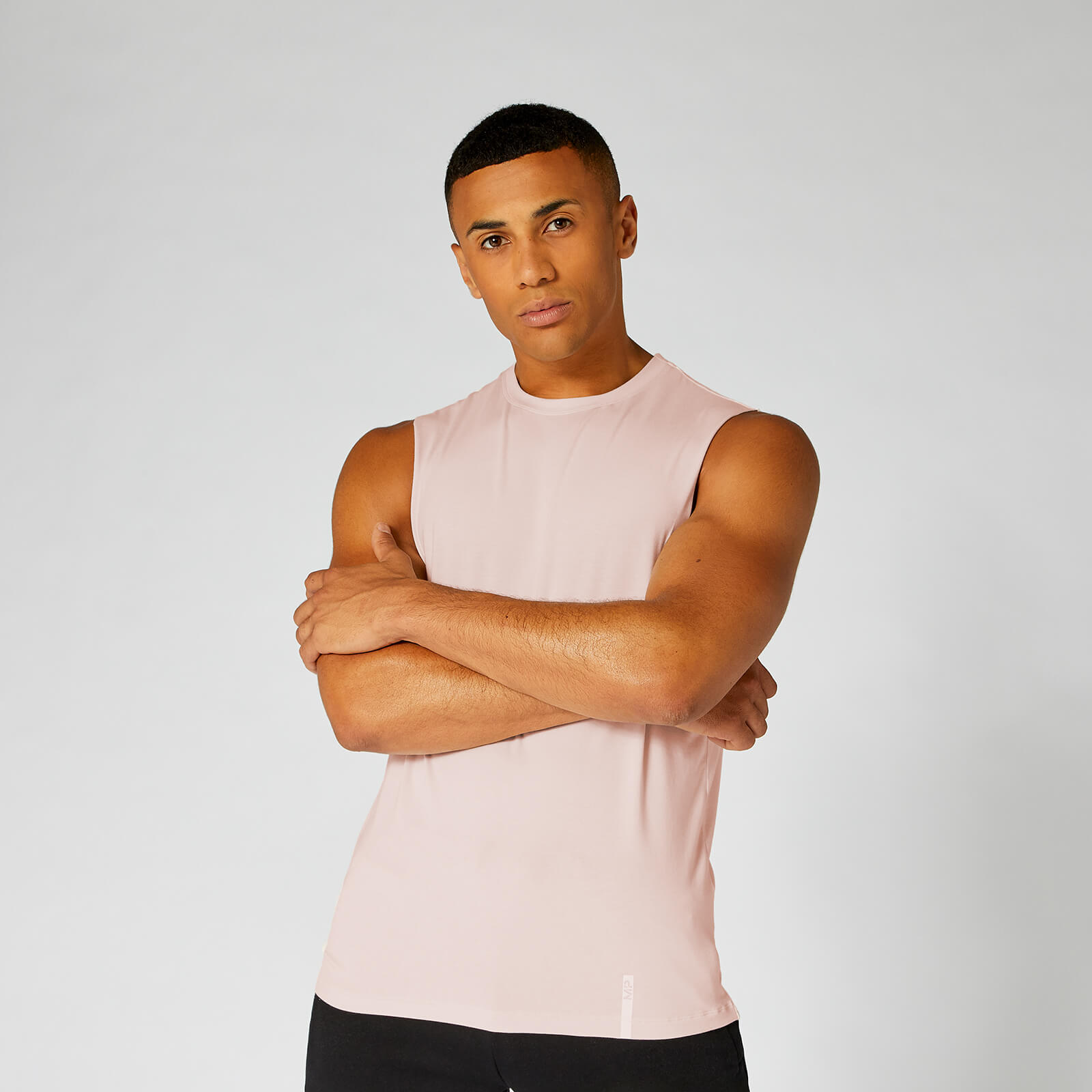 Tshirt sans manche classique Luxe — Rose pal - XS