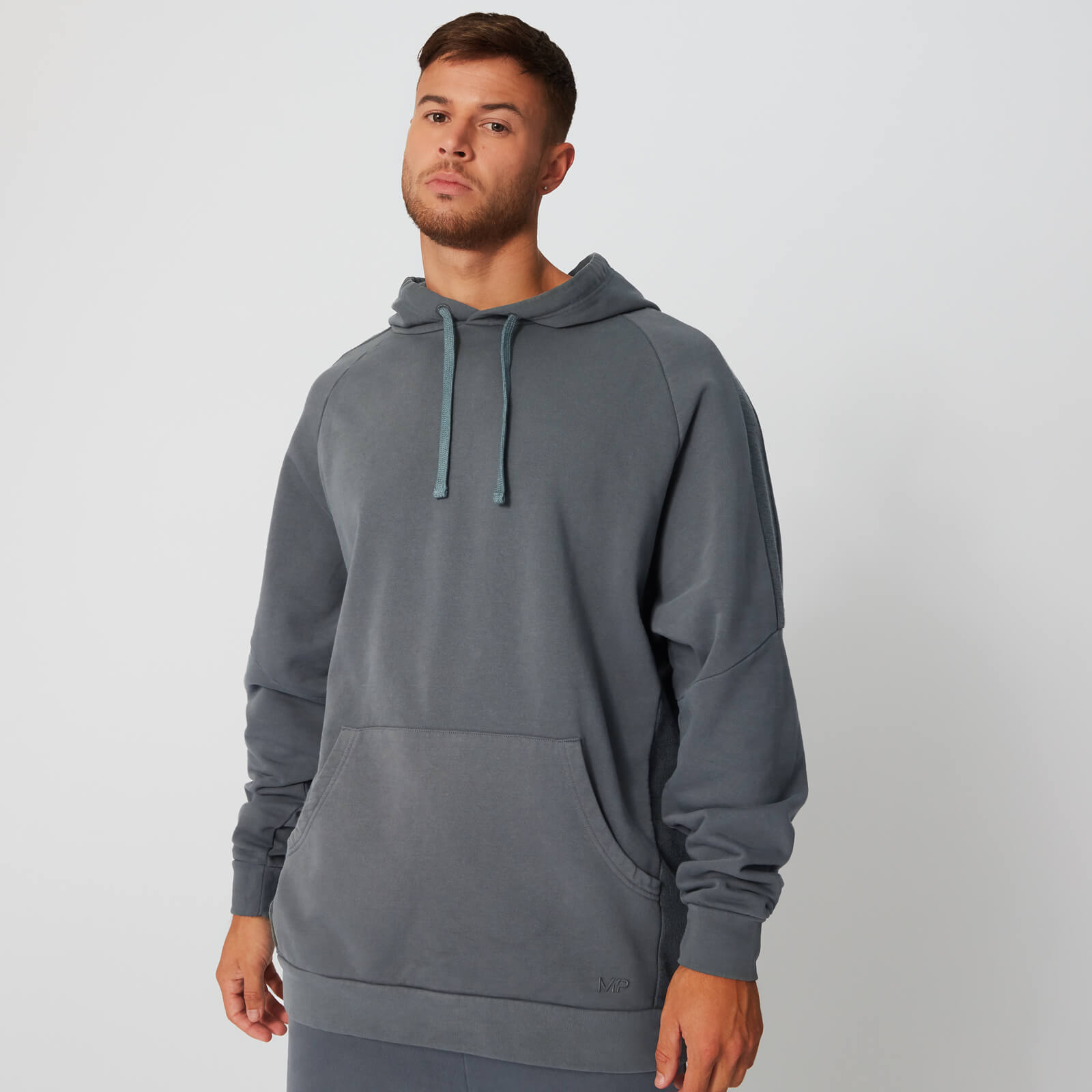 Sweat à capuche délavé - Gris - XS