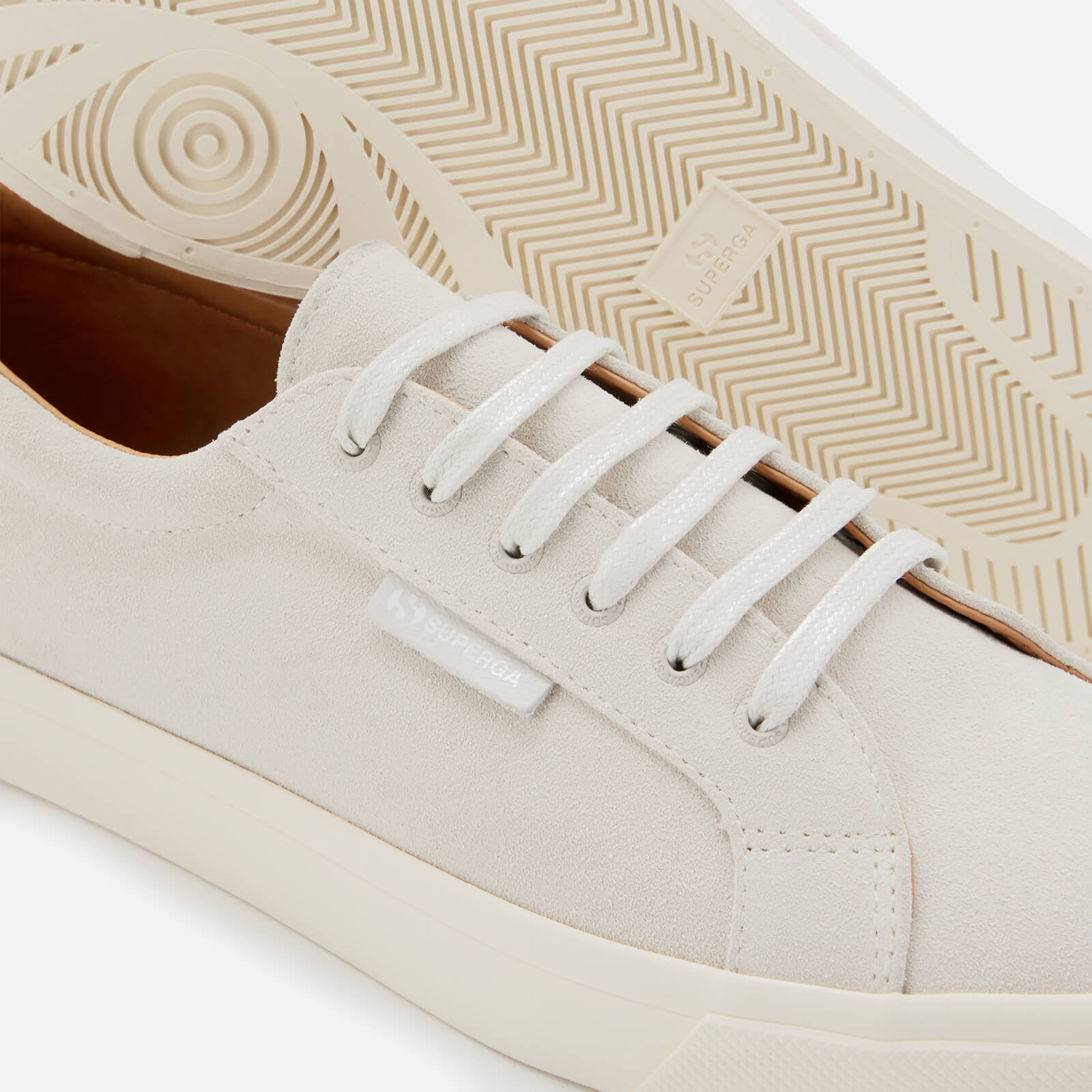 Superga Men s 2804 Sueu Trainers White Cream UK 7 Allsole