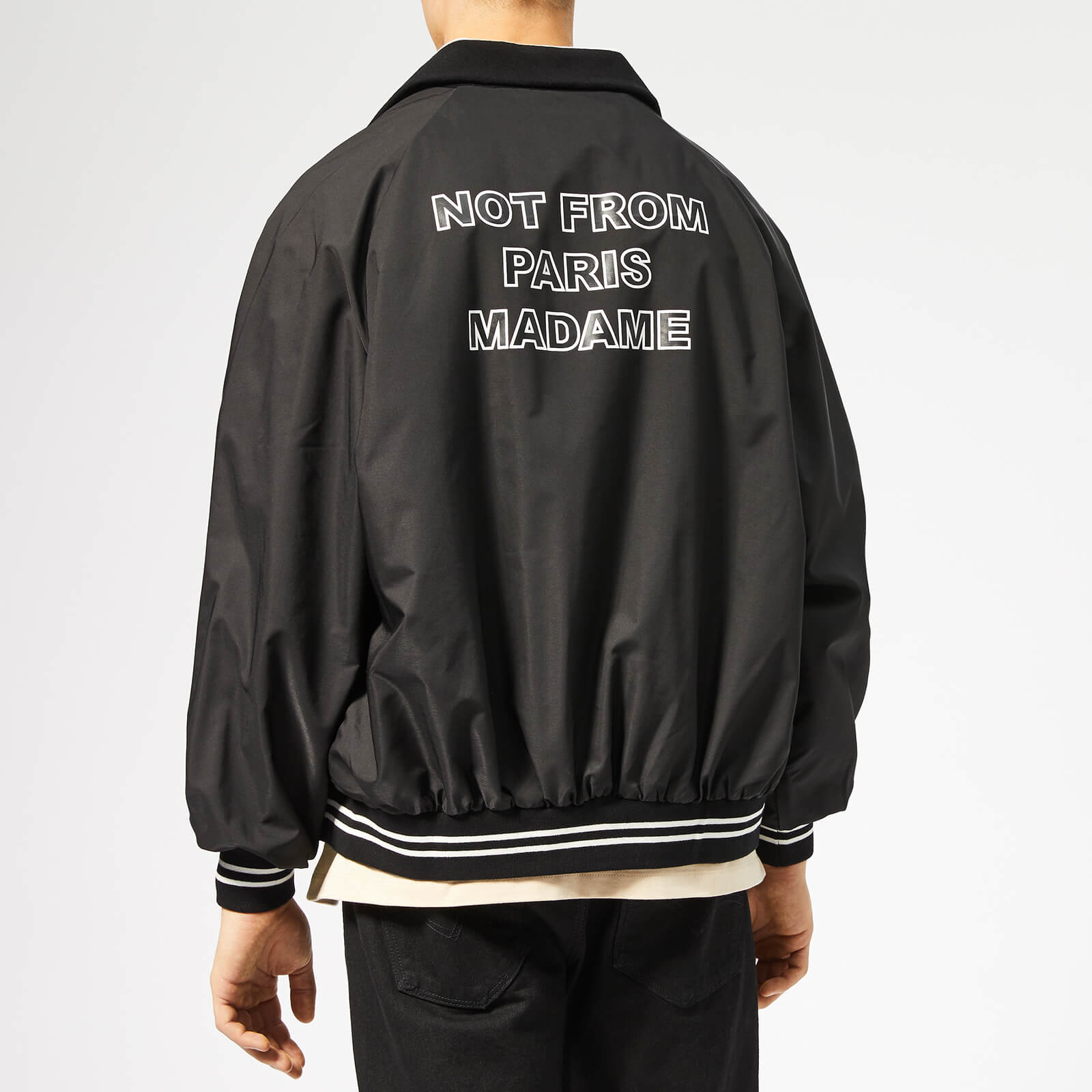 人気を誇る - Jacket Varsity NFPM Men's Monsieur de Drôle Black S - ブルゾン